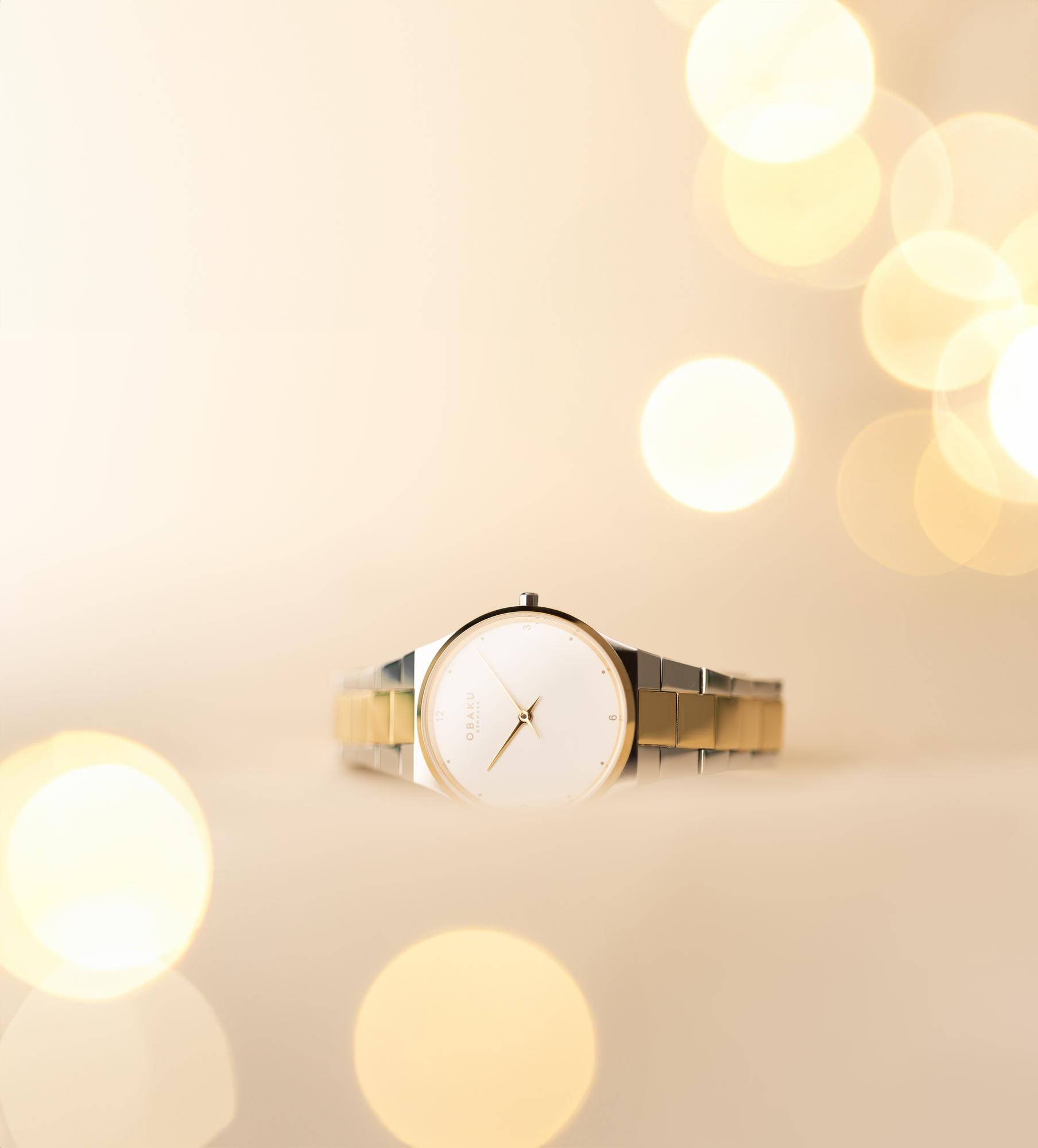 Obaku Denmark V305GXFWSF zegarek srebrny klasyczny Męskie bransoleta