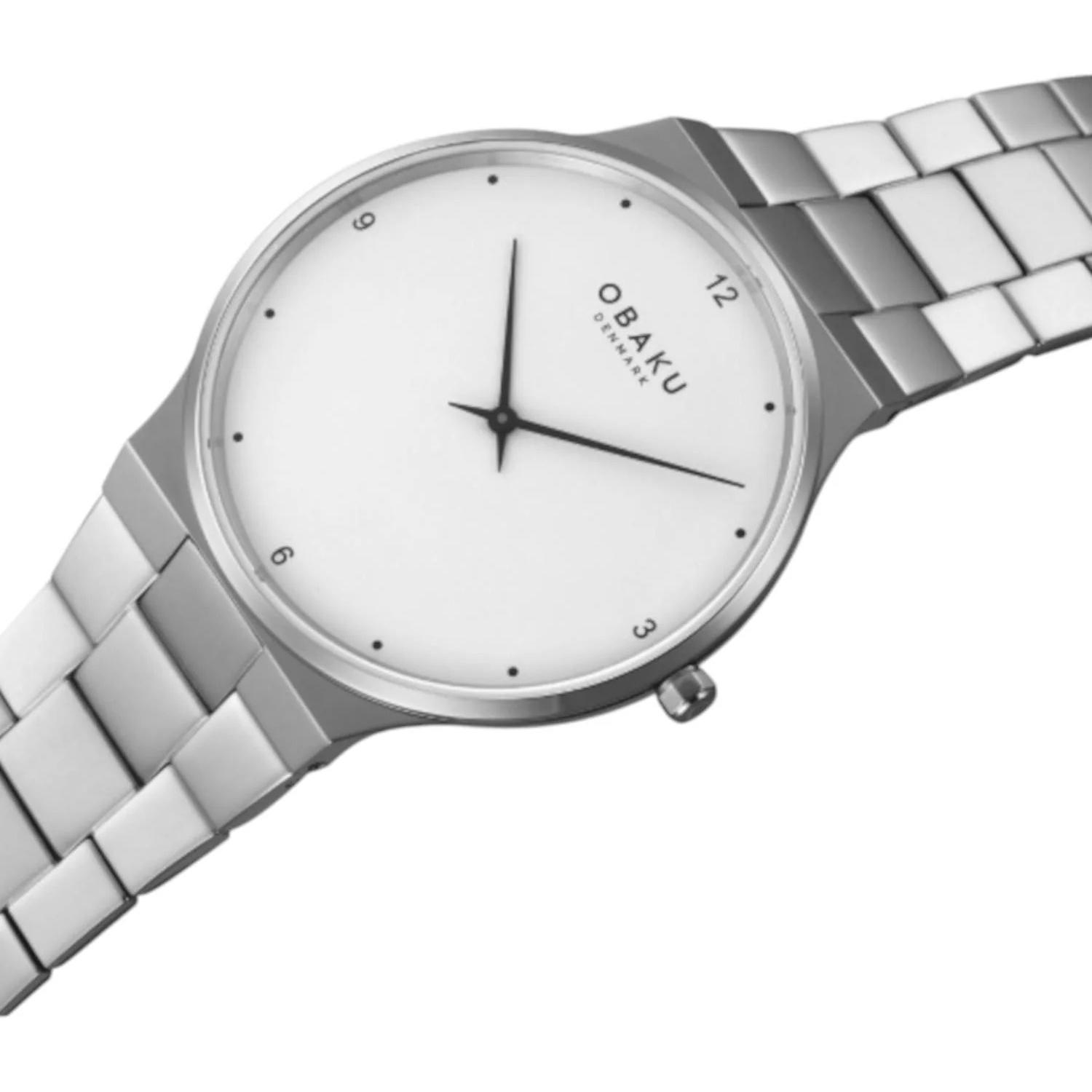 Obaku Denmark V305LXCWSC zegarek srebrny klasyczny Damskie bransoleta - miniatura 5