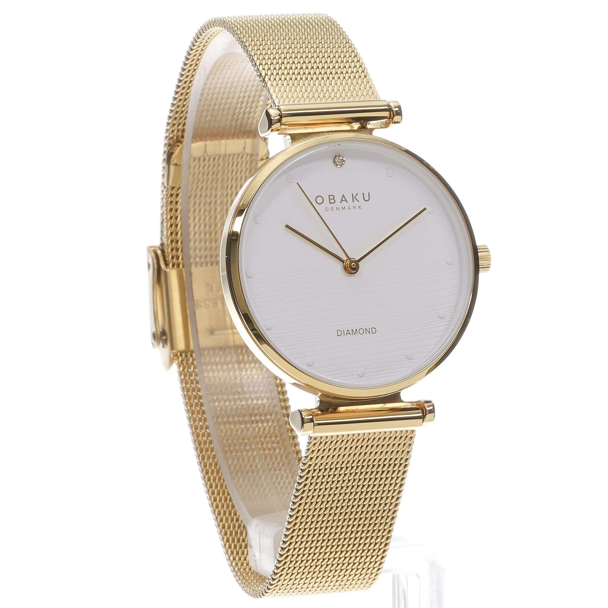 Obaku Denmark V310LXGWMG zegarek złoty klasyczny Damskie bransoleta - miniatura 3