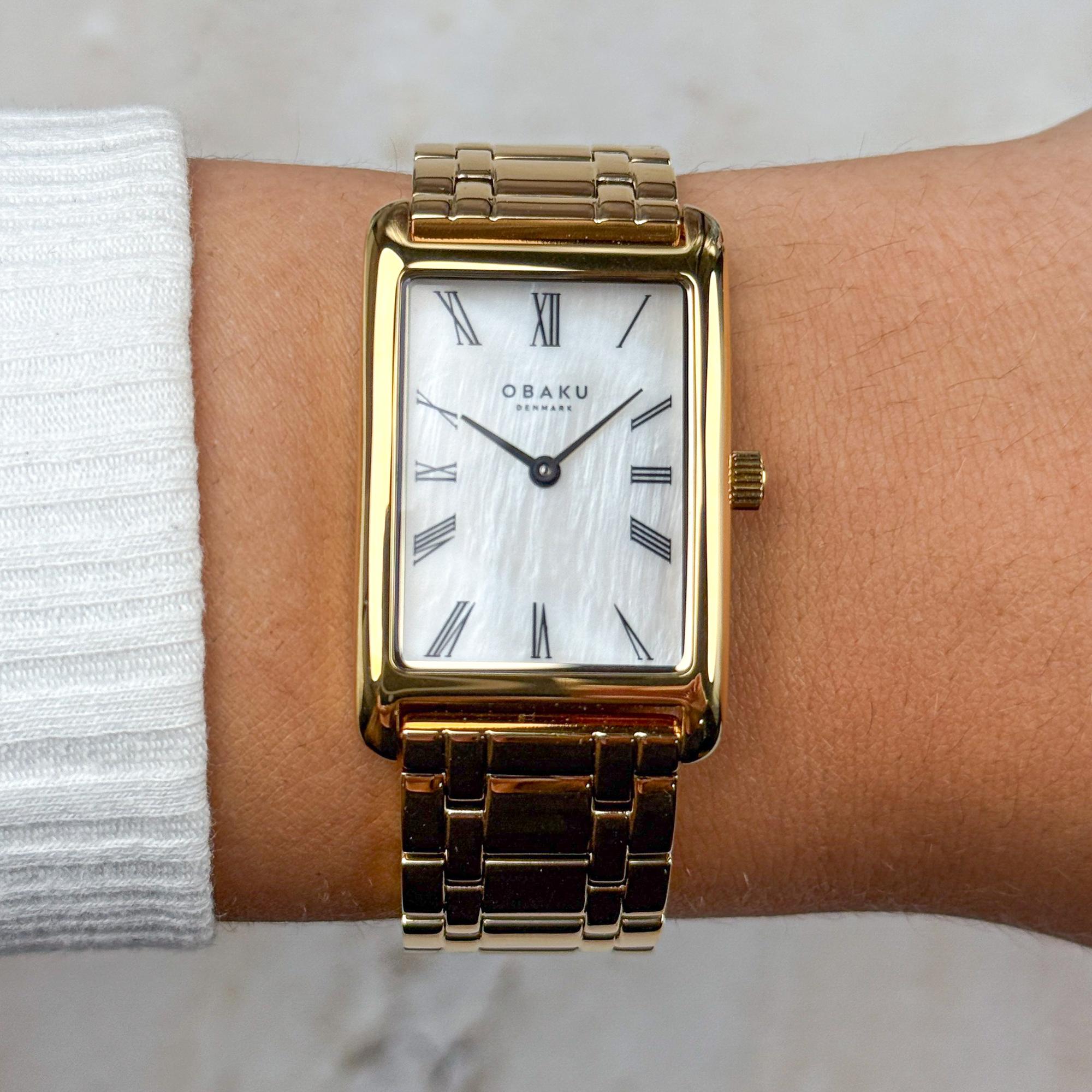 Obaku Denmark V311LXGWSG zegarek złoty klasyczny Damskie bransoleta - miniatura 5