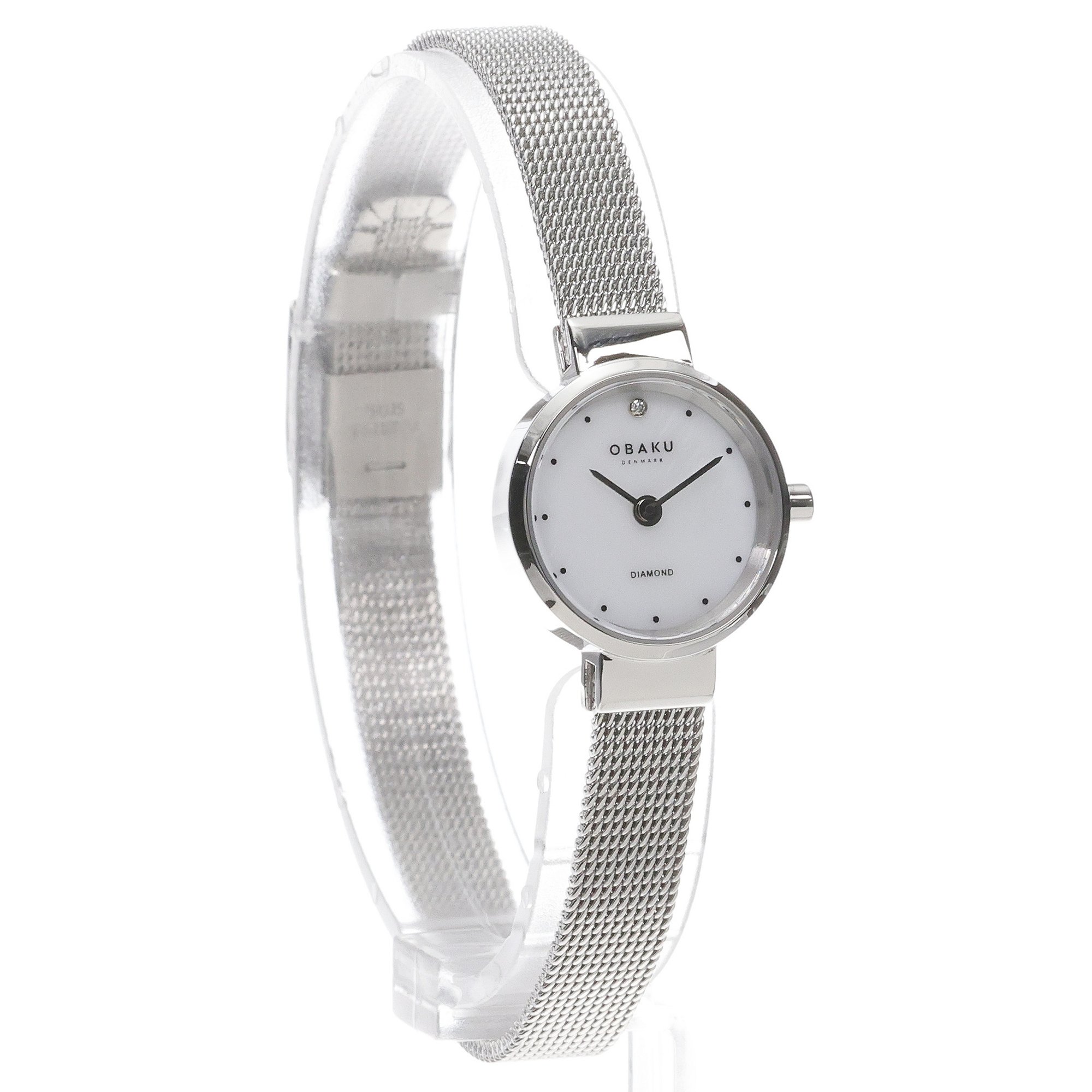 Obaku Denmark V313LXCWMC zegarek srebrny klasyczny Damskie bransoleta