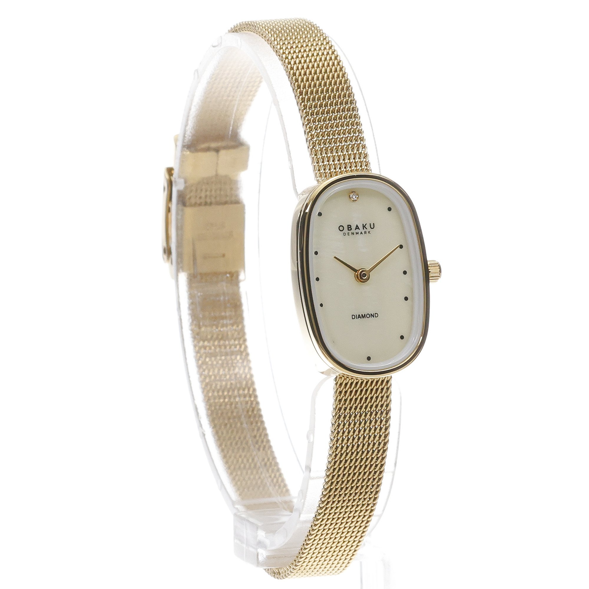 Obaku Denmark V321LXGGMG zegarek złoty klasyczny Damskie bransoleta