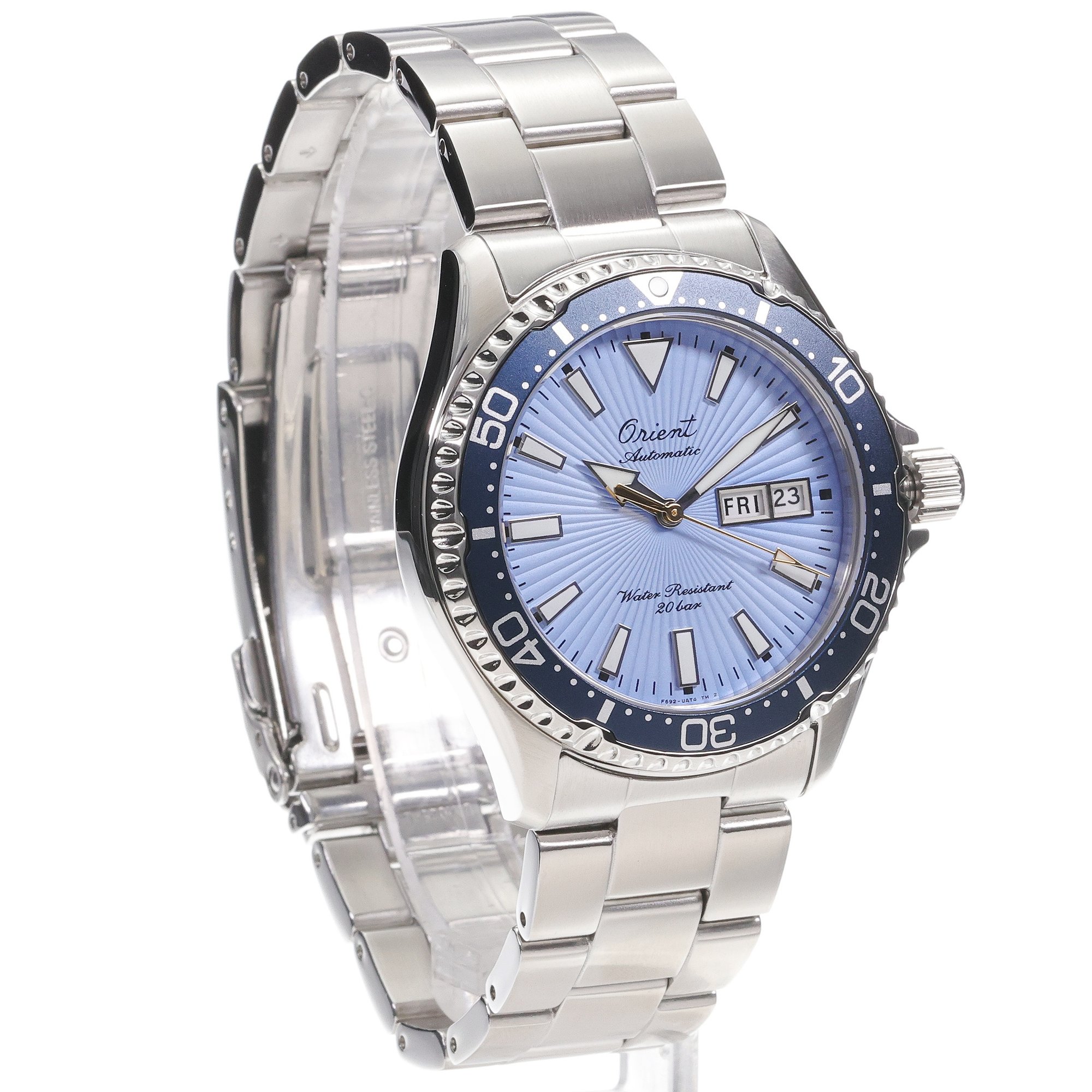 Orient RA-AA0823L39B zegarek srebrny klasyczny Orient bransoleta
