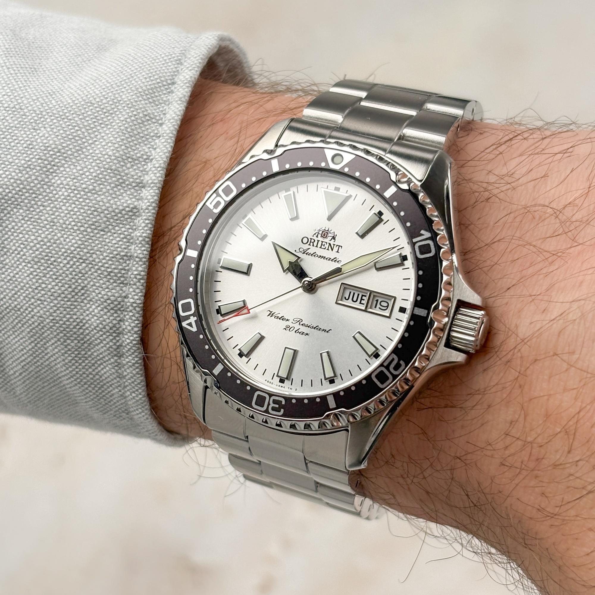 Orient RA-AA0825S39B Męskie Mako V zegarek męski klasyczny szafirowe - miniatura 8