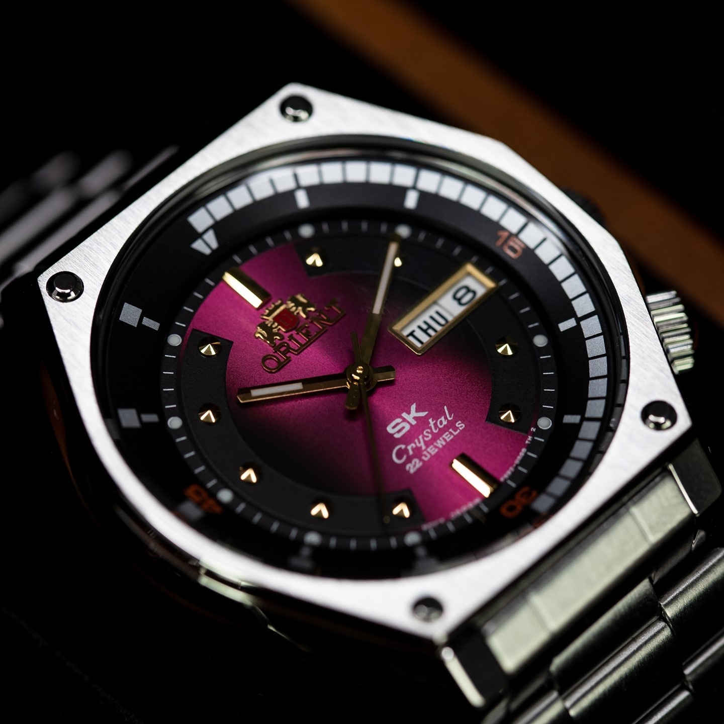 Orient RA-AA0B02R39B Revival Mechanical Automatic Revival klasyczny zegarek srebrny