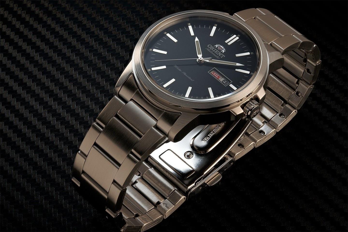Orient RA-AA0C01B39B zegarek srebrny klasyczny Contemporary bransoleta
