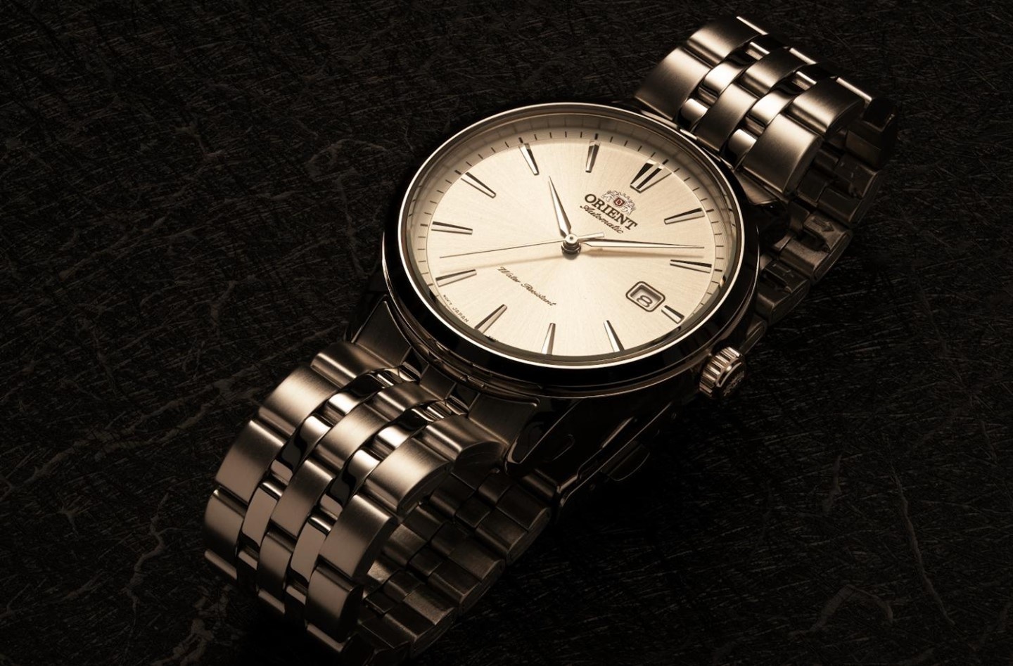 Orient RA-AC0F02S30B Contemporary Mechanical Automatic Contemporary klasyczny zegarek srebrny