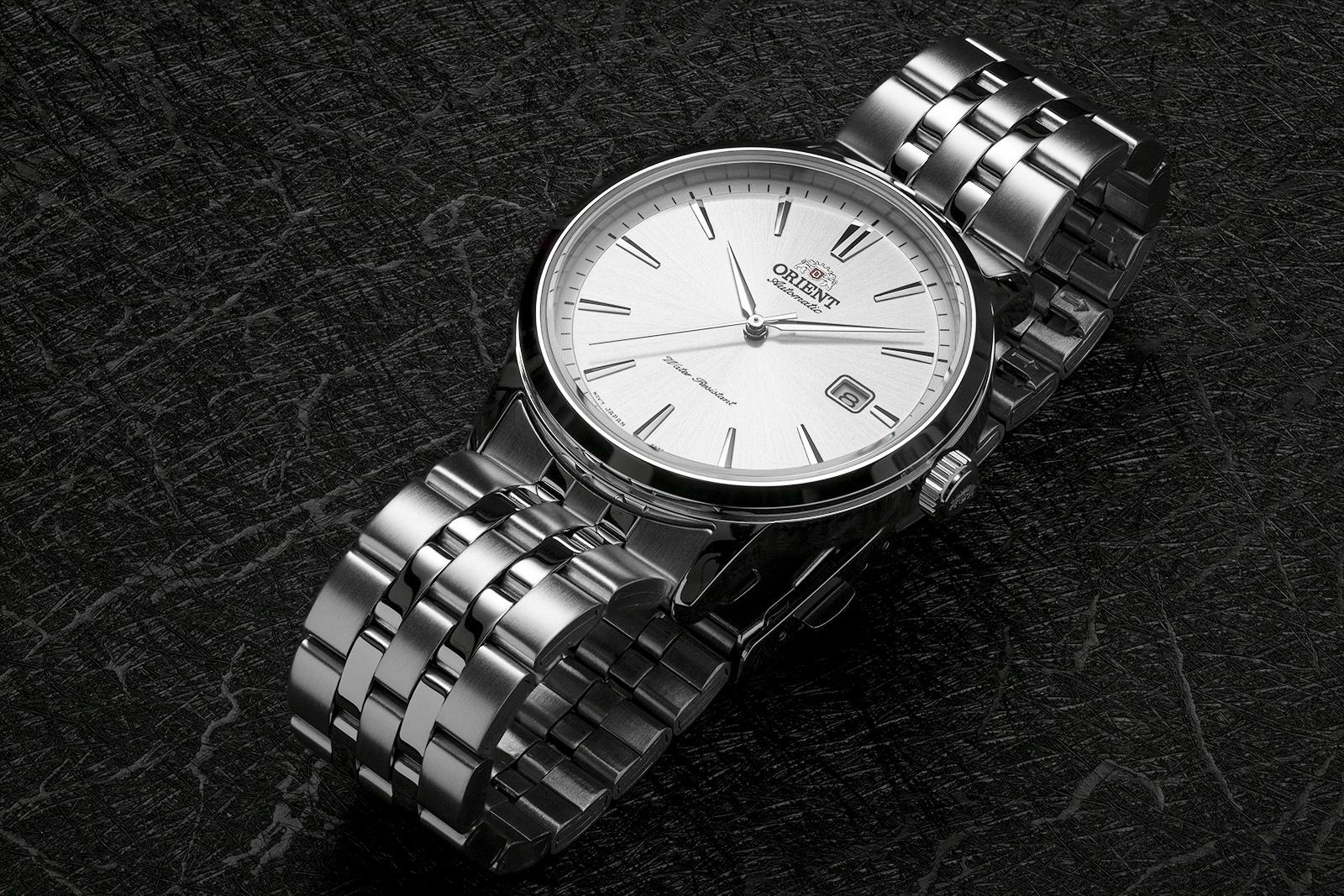 Orient RA-AC0F02S30B zegarek srebrny klasyczny Contemporary bransoleta