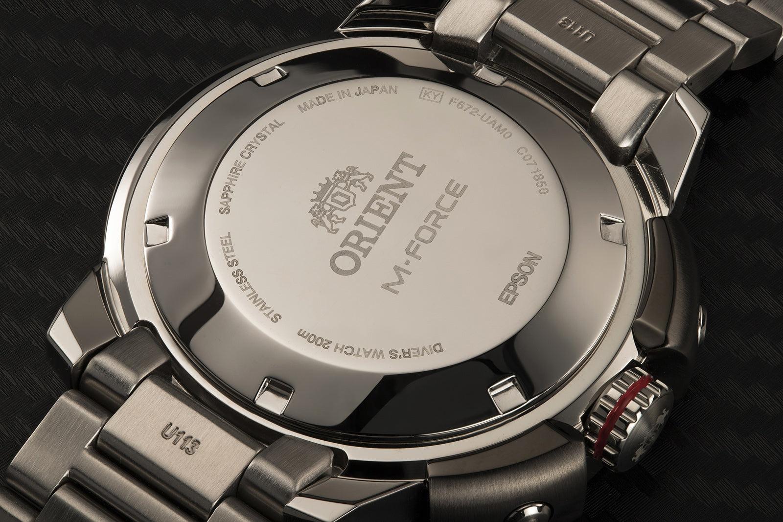 Orient RA-AC0L01B00B M-FORCE Sports sportowy zegarek srebrny