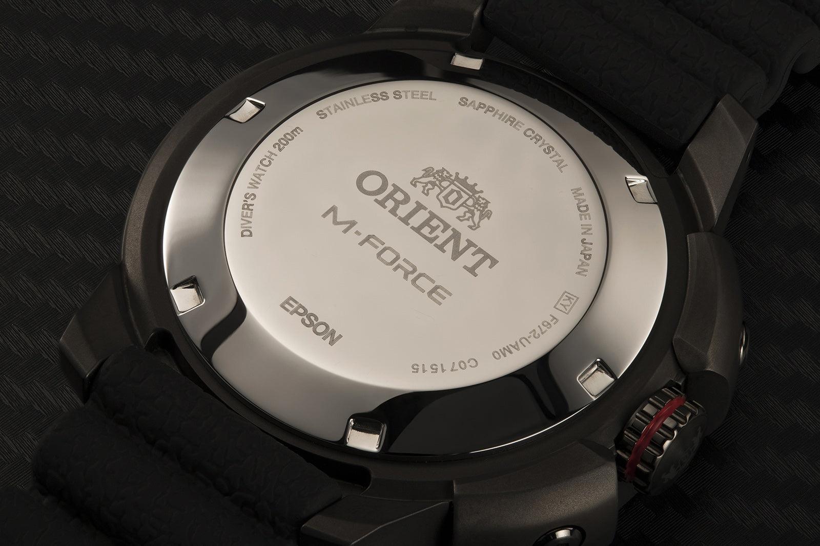 Orient RA-AC0L03B00B zegarek czarny sportowy Sports pasek - miniatura 5
