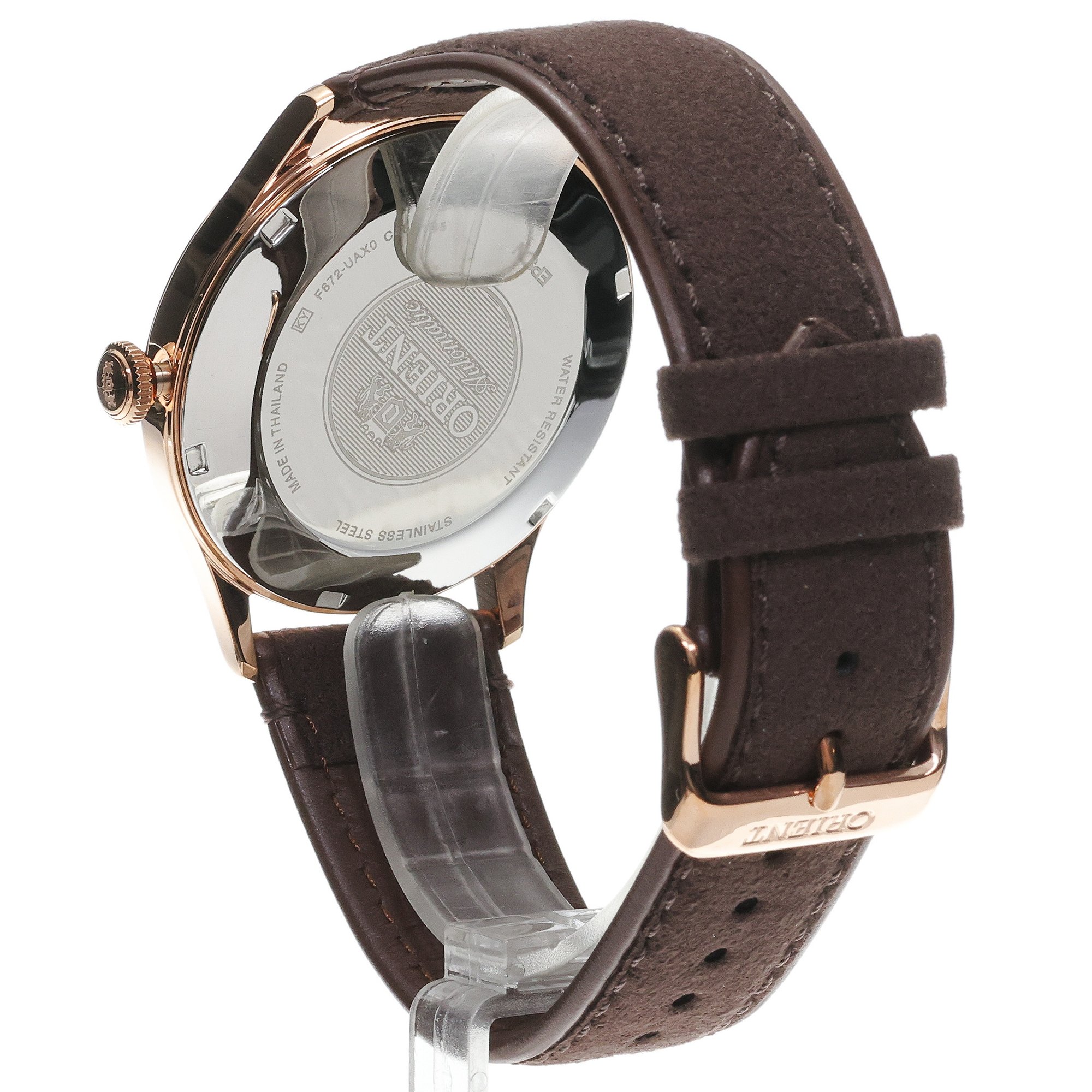 Orient RA-AC0P04Y30B zegarek różowe złoto klasyczny Classic pasek - miniatura 4
