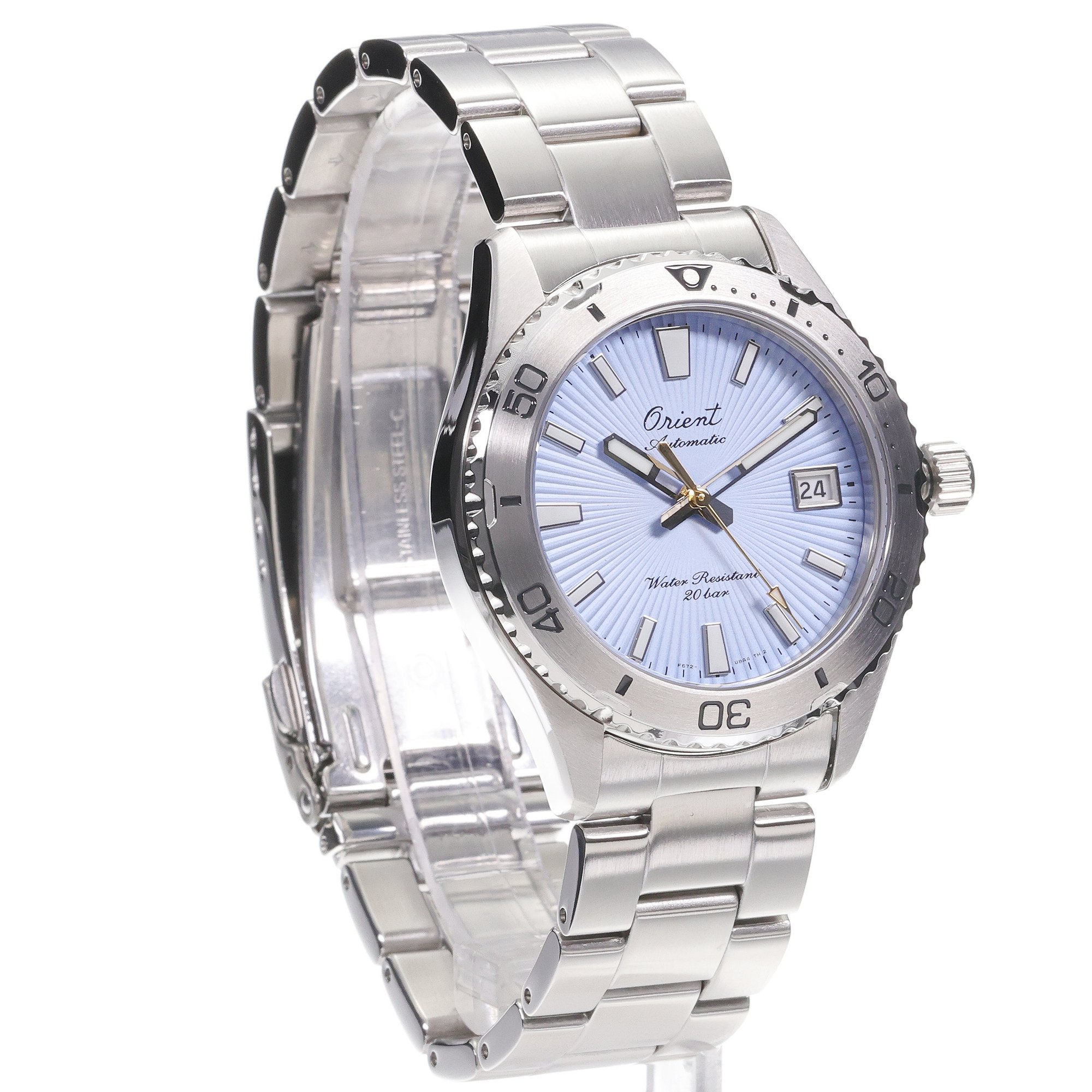 Orient RA-AC0Q12L30B zegarek srebrny klasyczny Orient bransoleta