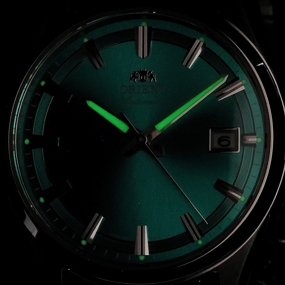 Orient RA-AC0R06L30B Męskie Stretto Date zegarek męski klasyczny szafirowe - miniatura 5