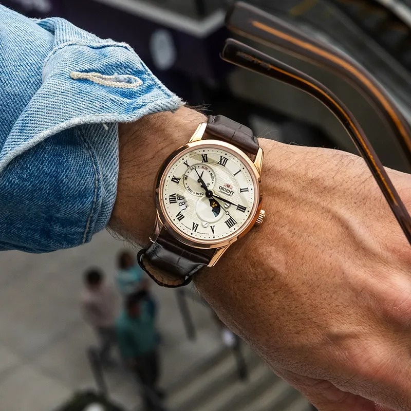 Orient RA-AK0007S30B męski zegarek Classic pasek - miniatura 3