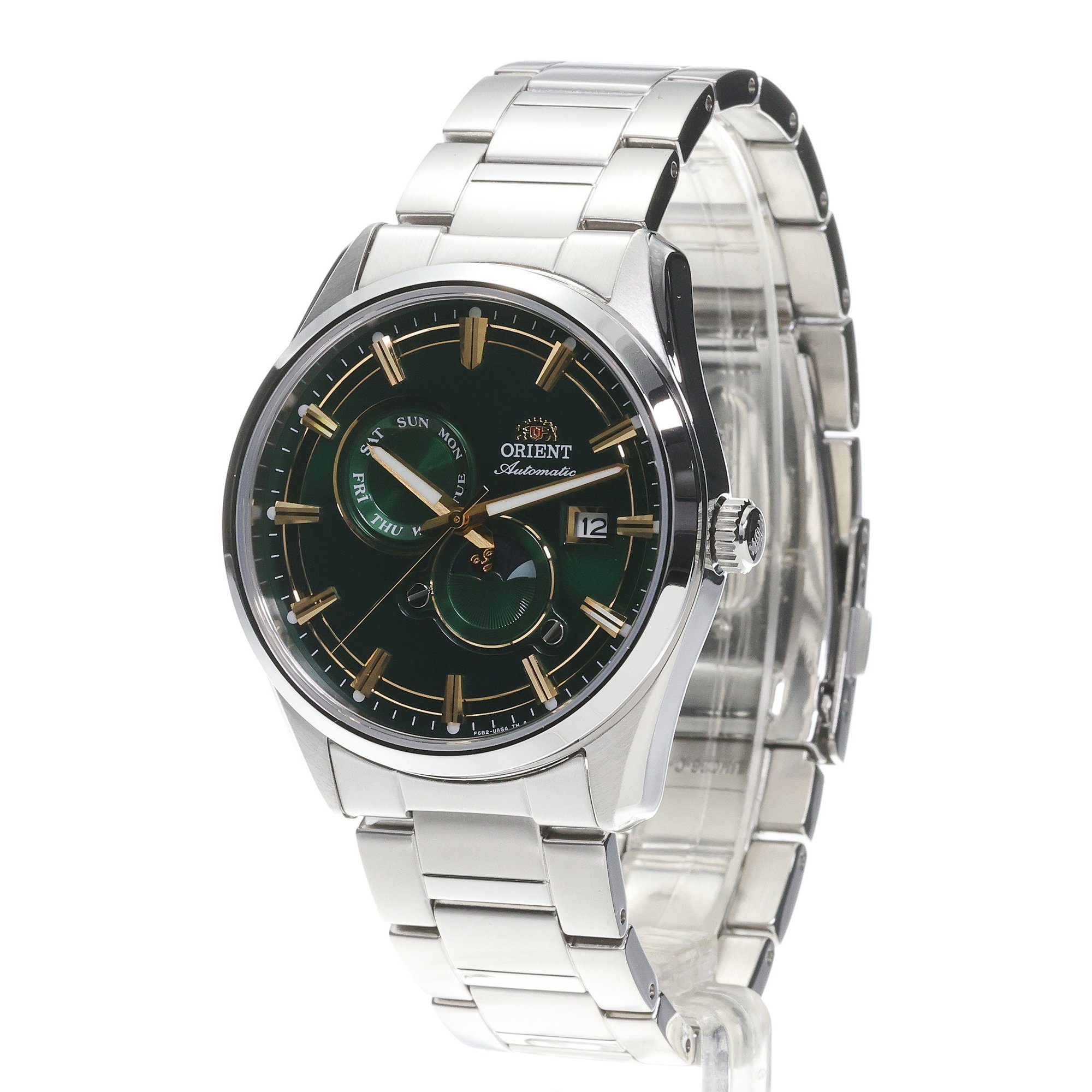 Orient RA-AK0314E30B Męskie Stretto Sun Moon zegarek męski klasyczny szafirowe - miniatura 2