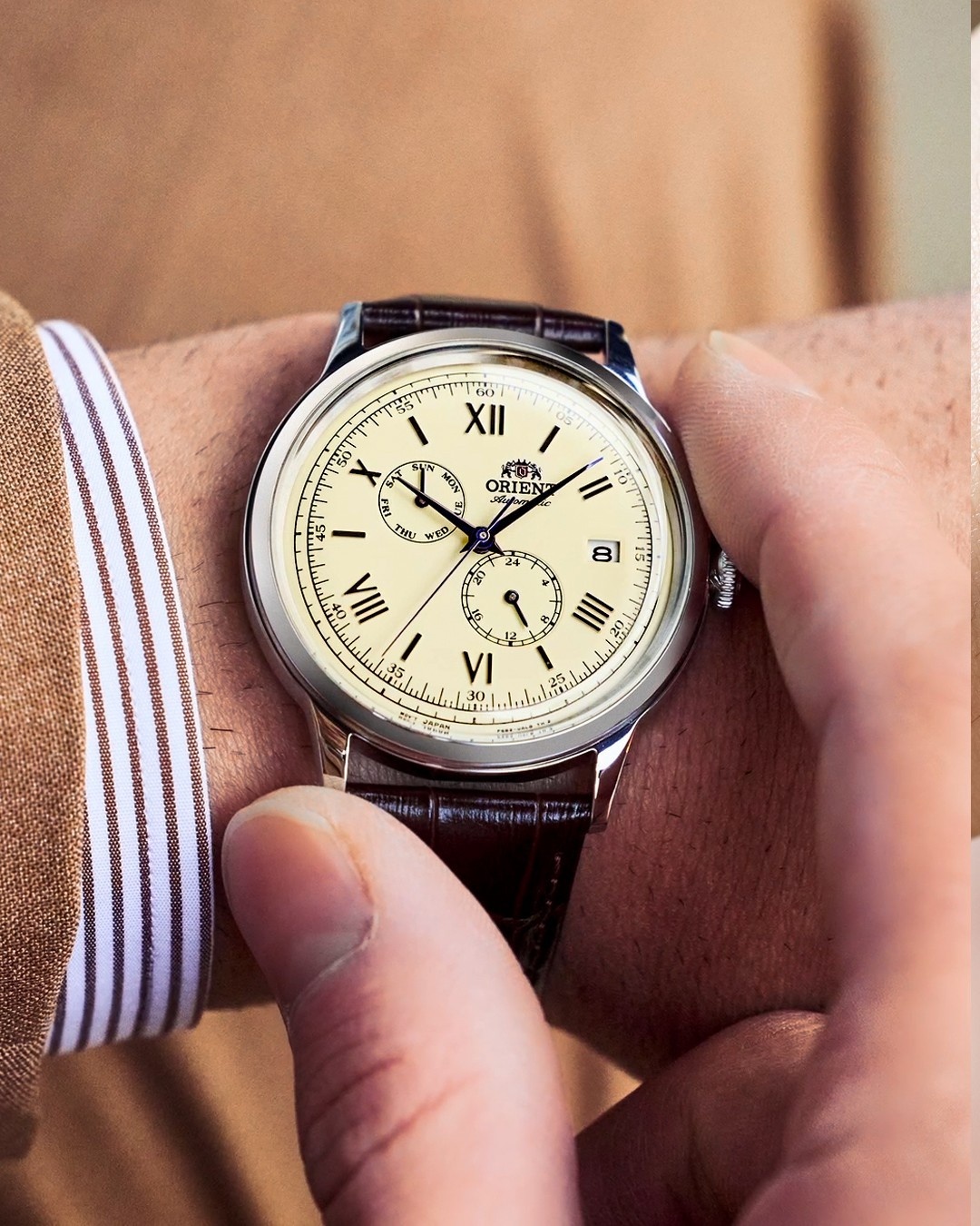 Orient RA-AK0702Y30B Classic Automatic Classic Automatic zegarek męski klasyczny mineralne - miniatura 8