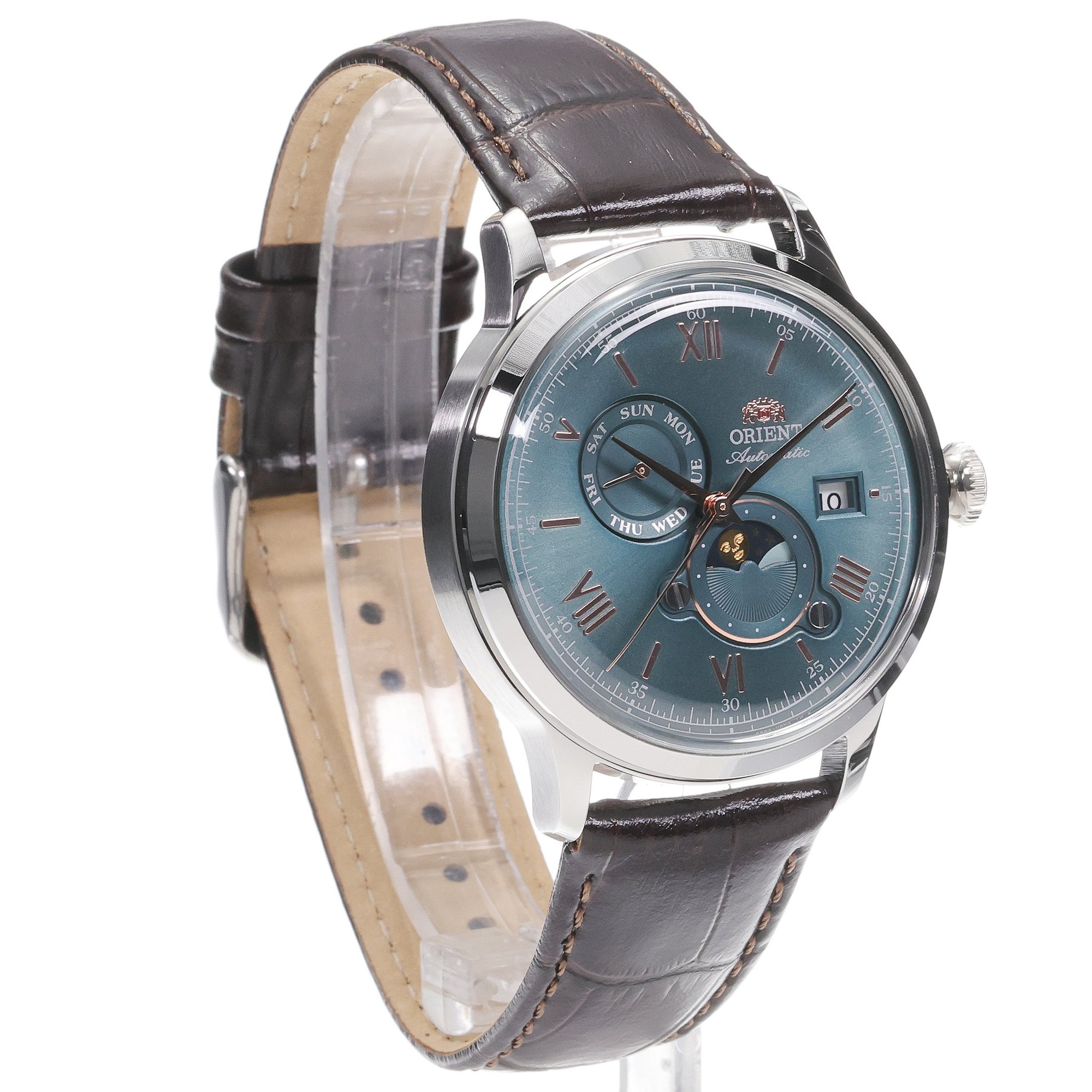 Orient RA-AK0805E30B zegarek srebrny klasyczny Classic pasek - miniatura 3