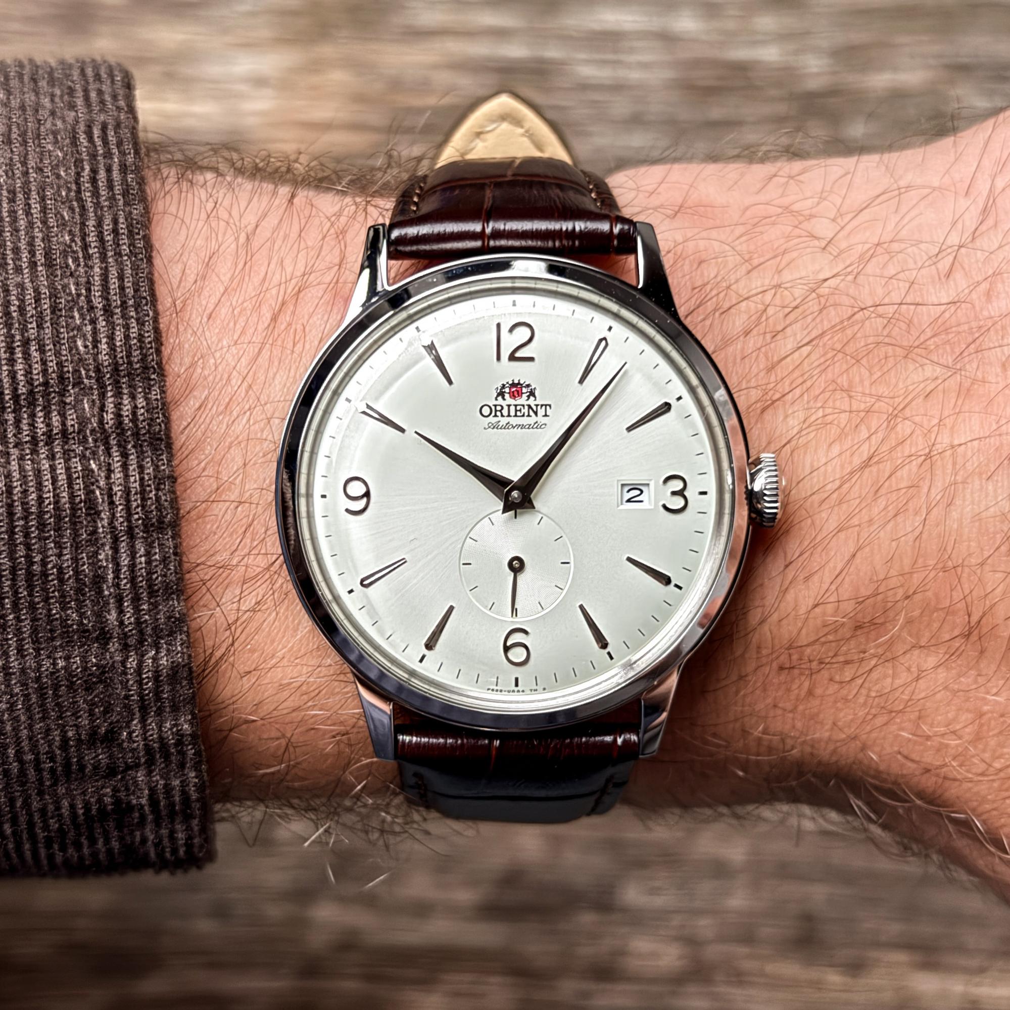 Orient RA-AP0002S30B zegarek srebrny klasyczny Classic pasek