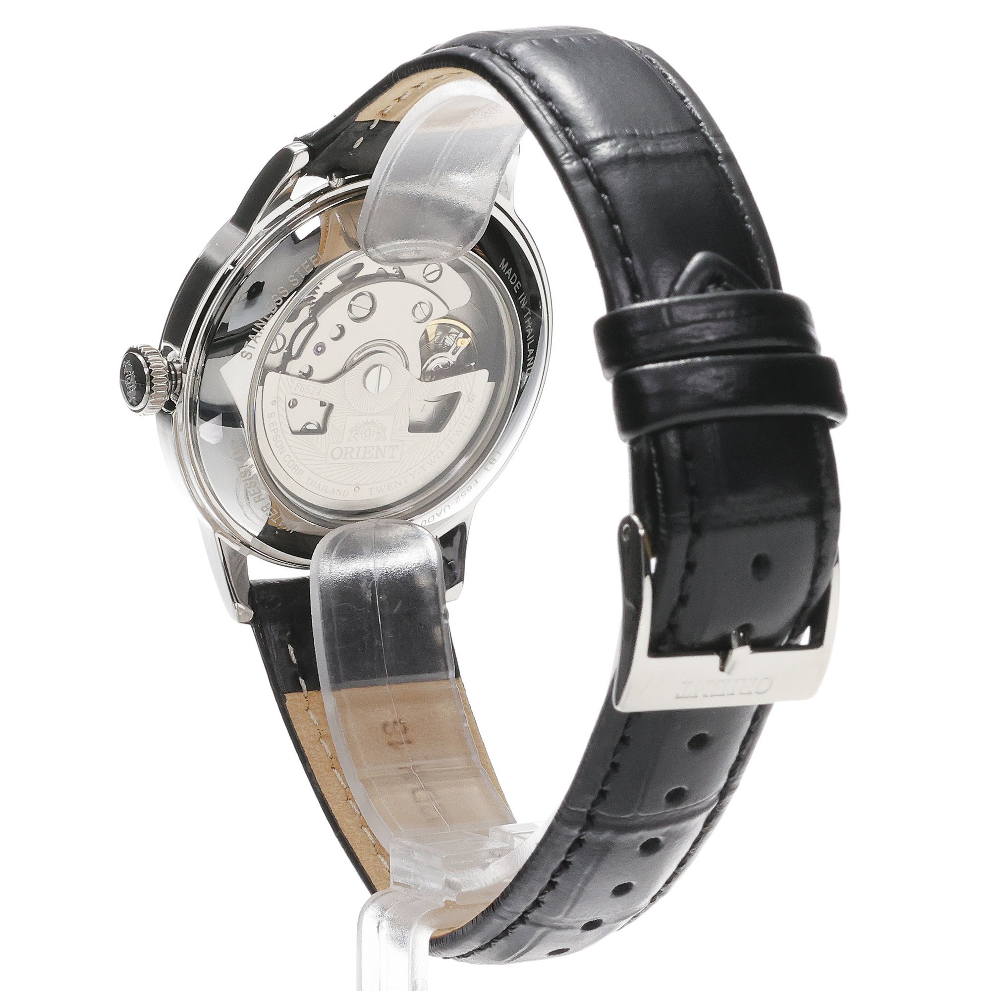 Orient RA-BB0103S30B zegarek srebrny klasyczny Męskie pasek - miniatura 4