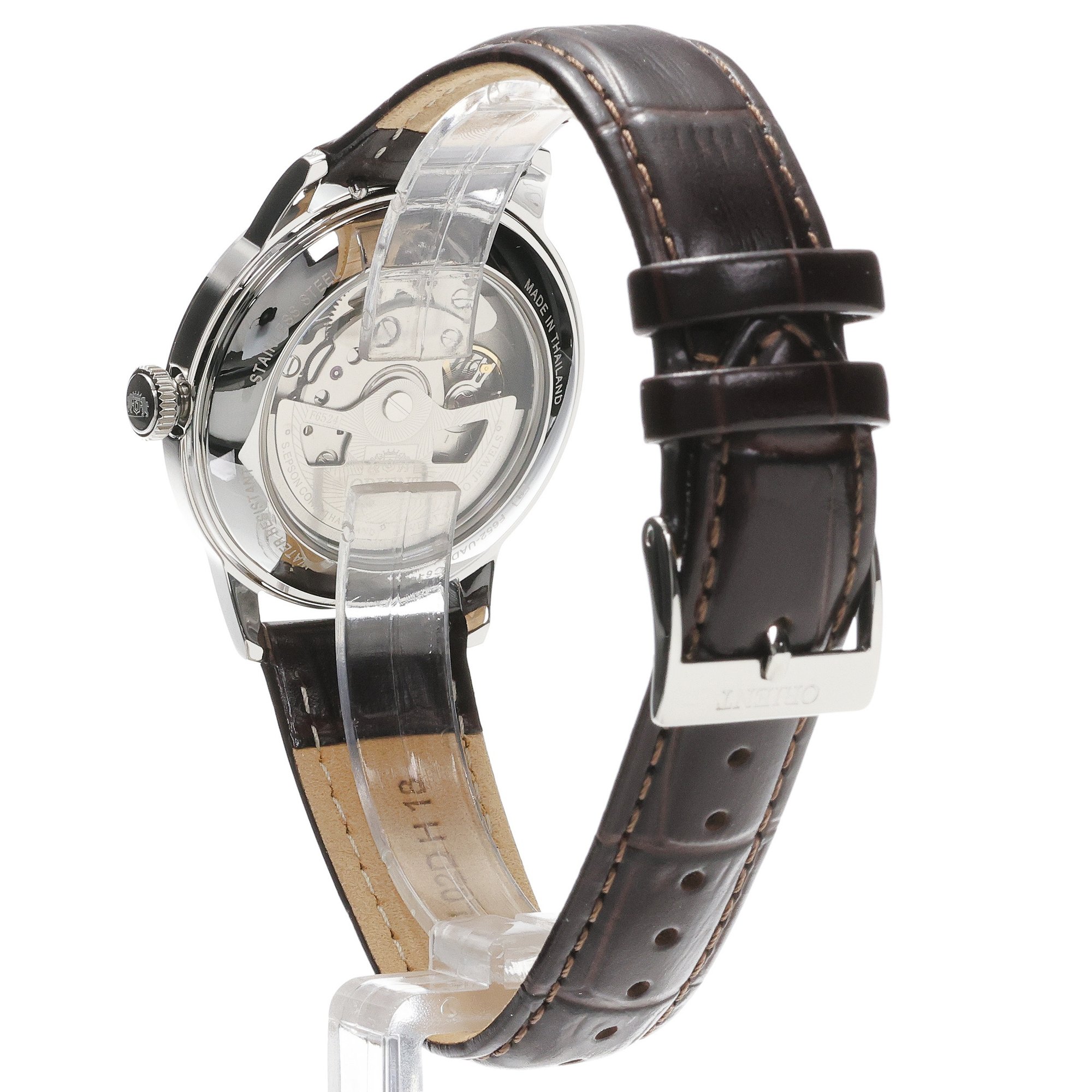 Orient RA-BB0104Y30B zegarek srebrny klasyczny Męskie pasek - miniatura 4