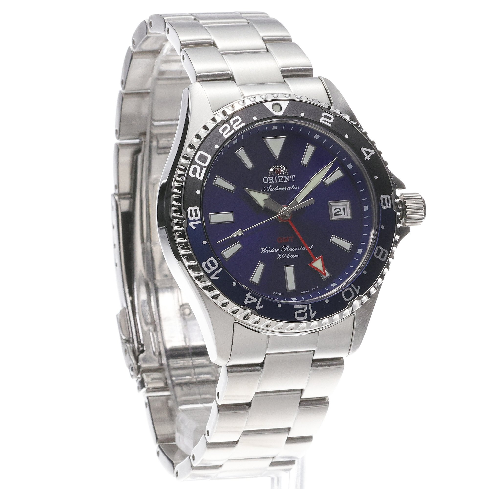 Orient RA-BC0003L30B Mako GMT zegarek klasyczny Męskie - miniatura 3