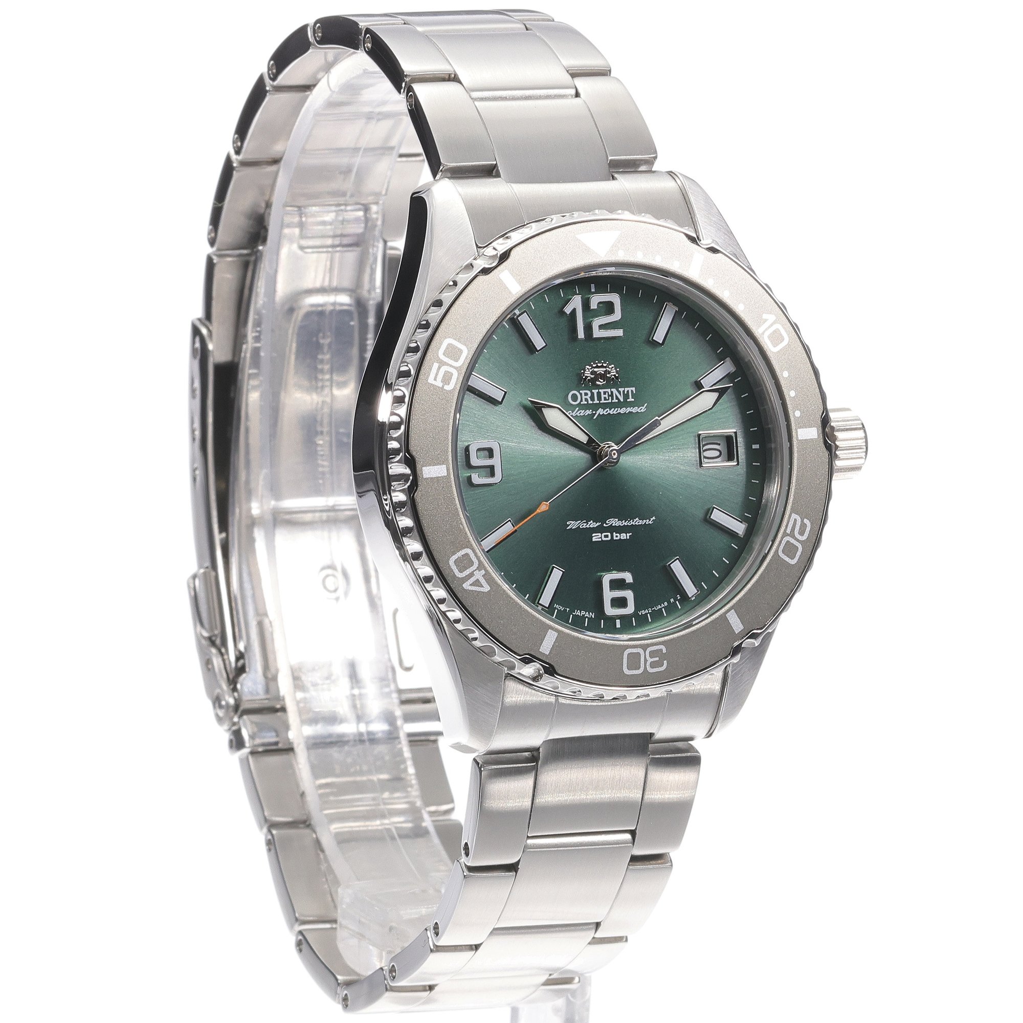 Orient RA-WJ0001E10B zegarek srebrny klasyczny Orient bransoleta