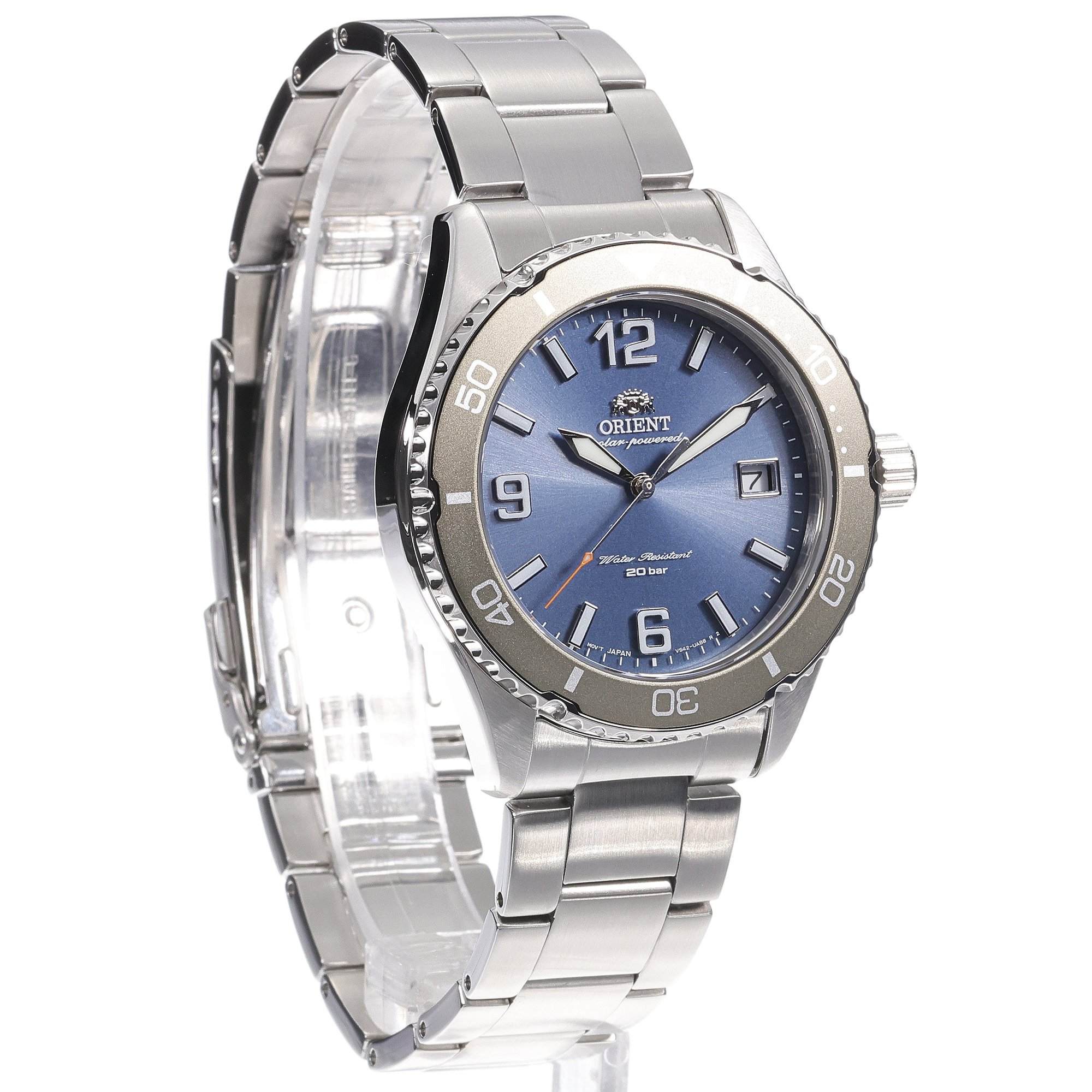 Orient RA-WJ0002L10B zegarek srebrny klasyczny Orient bransoleta