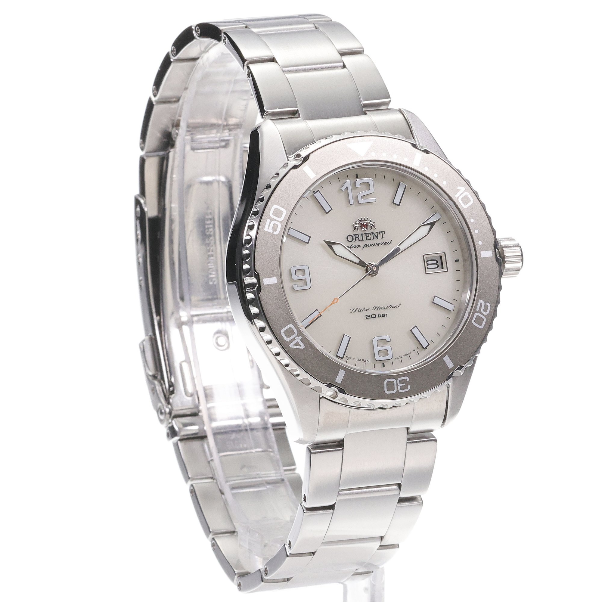 Orient RA-WJ0003S10B zegarek srebrny klasyczny Orient bransoleta