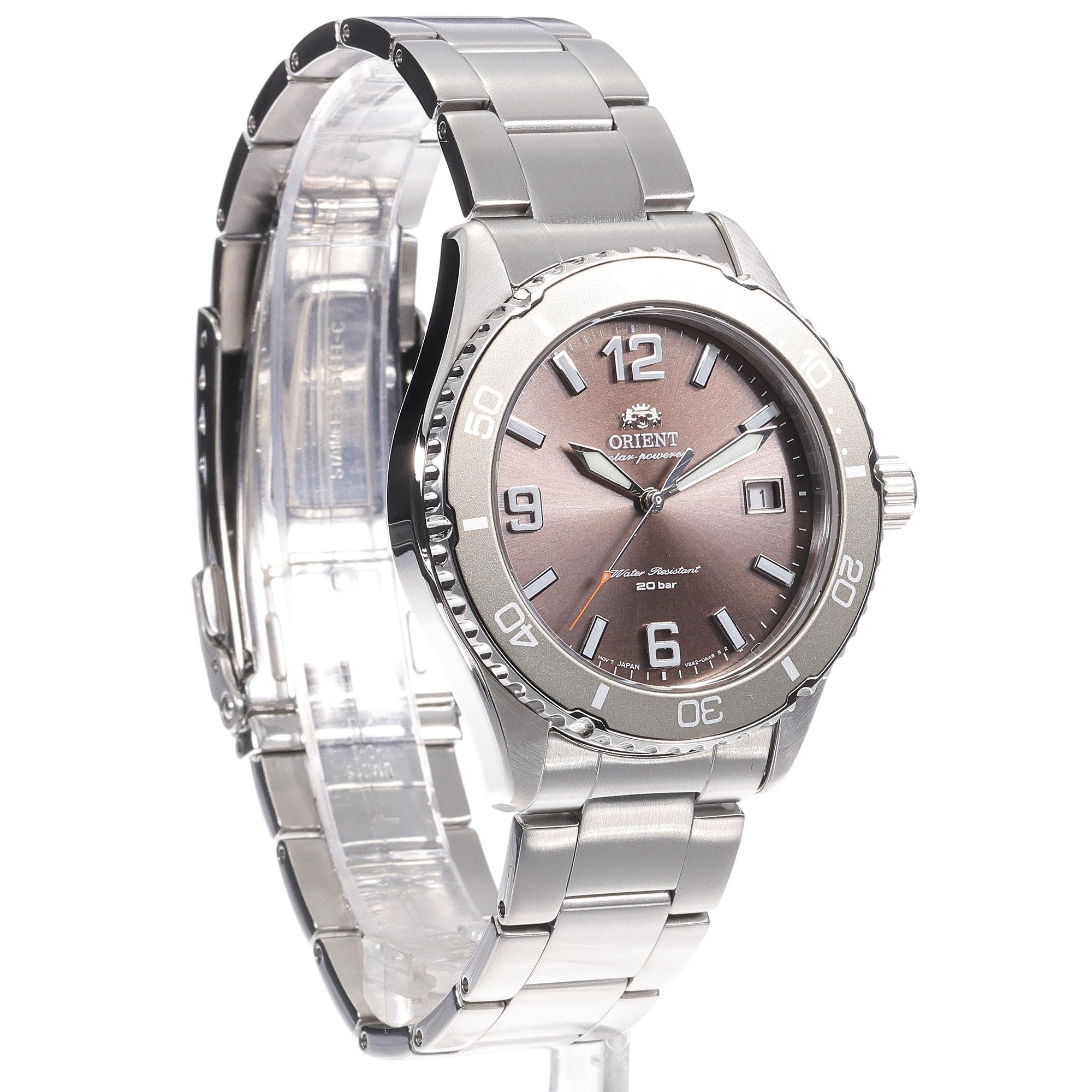 Orient RA-WJ0004Y10B zegarek srebrny klasyczny Orient bransoleta