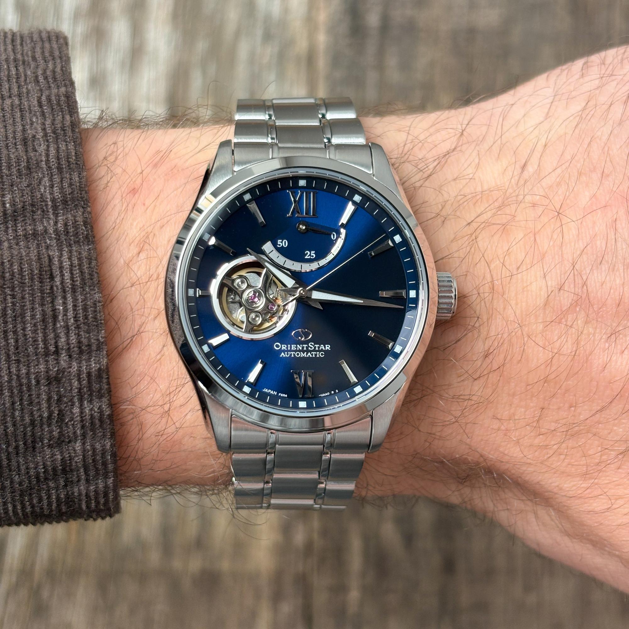 Orient Star RE-AT0001L00B Classic elegancki zegarek srebrny - miniatura 9