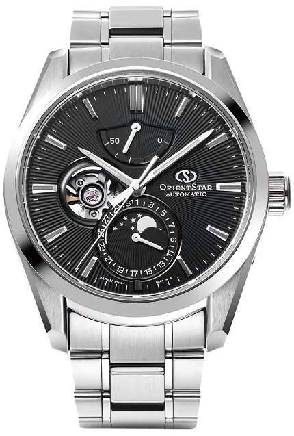 Orient Star RE-AY0001B00B Contemporary Contemporary Moon Phase Open Heart Automatic - zdjęcie 1