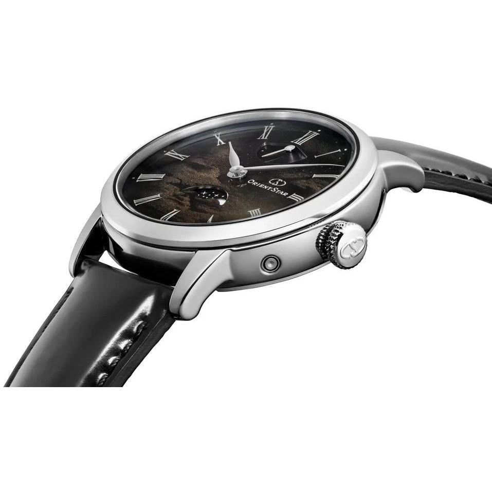 Orient Star RE-BW0008B00B zegarek srebrny klasyczny M Collection pasek - miniatura 3