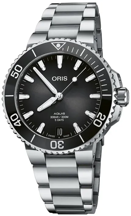 Oris 01 400 7769 4154-07 8 22 09PEB Aquis AQUIS DATE CALIBRE 400 - zdjęcie 1