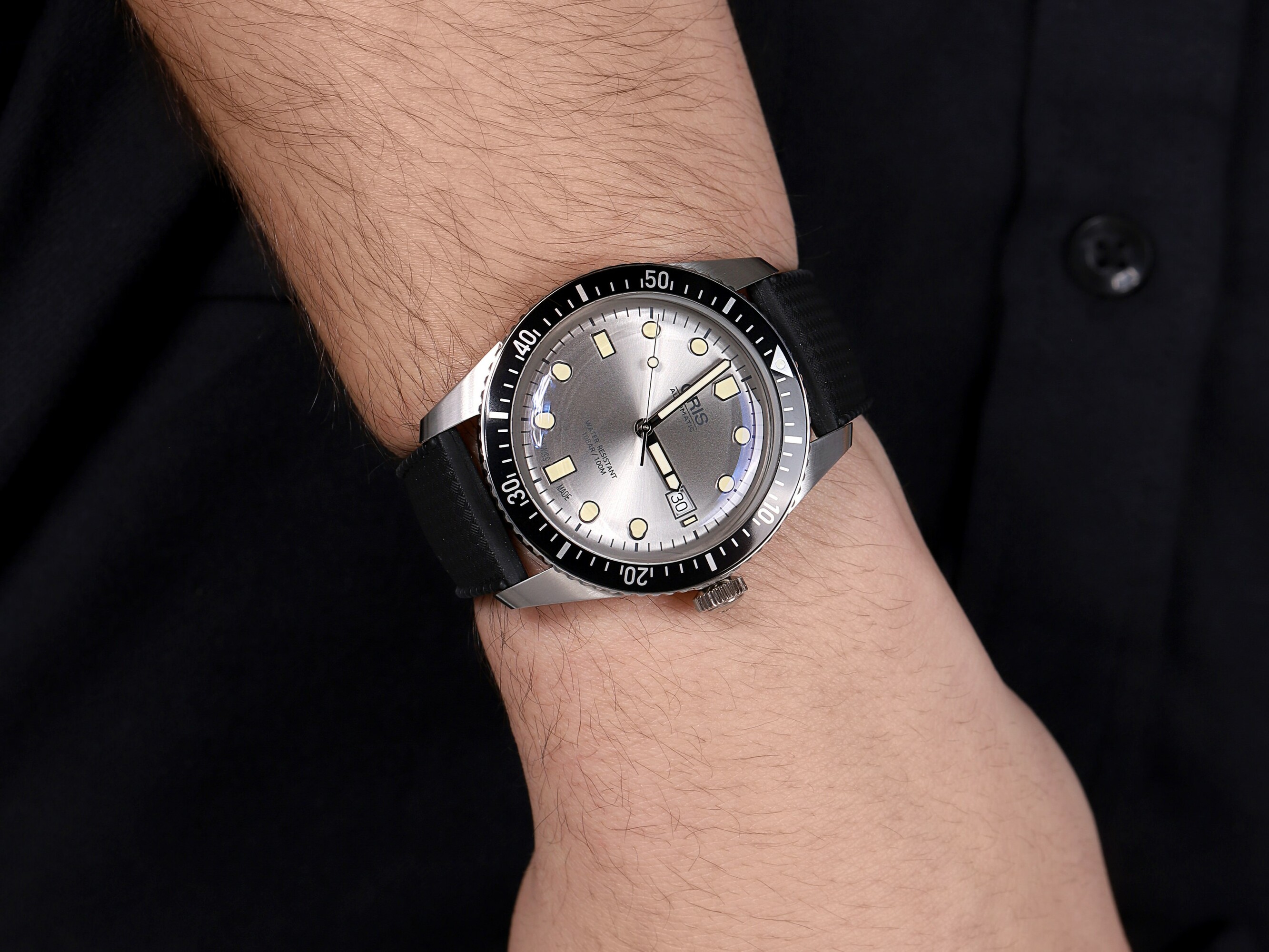 Oris 01 733 7720 4051-07 4 21 18 męski zegarek Divers pasek - miniatura 2