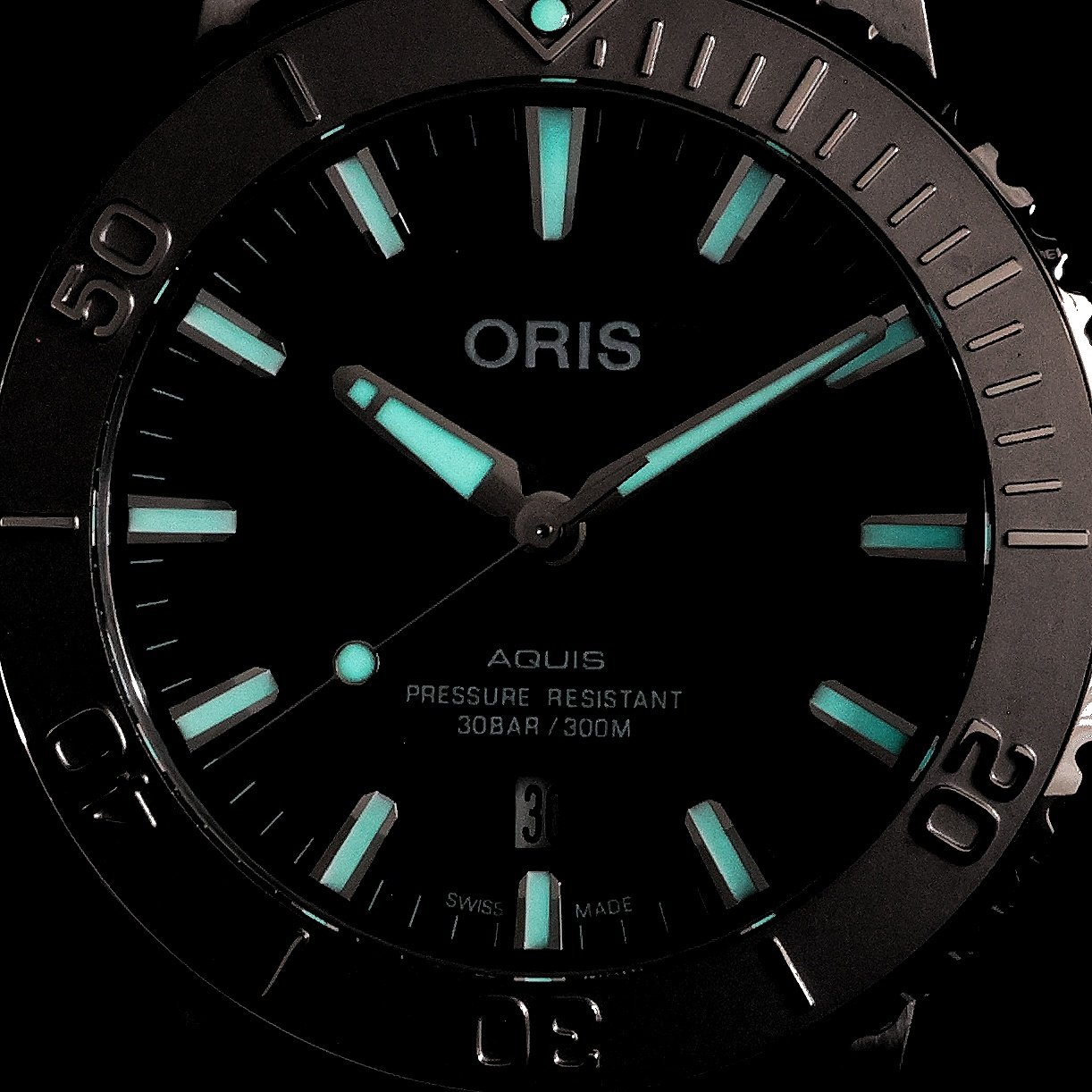 Oris 01 733 7730 4137-07 8 24 05PEB zegarek SWISS MADE - szwajcarskie Aquis - miniatura 5