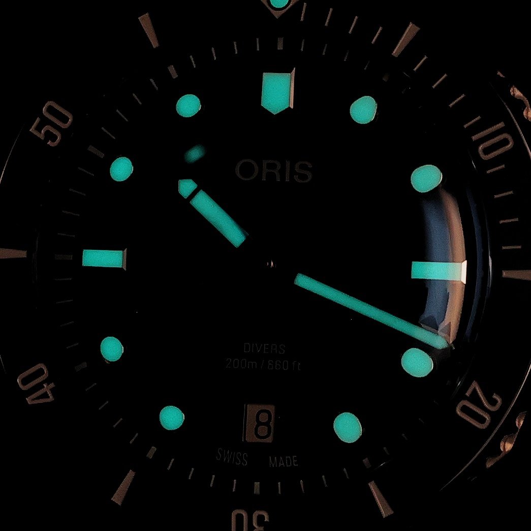 Oris 01 733 7795 4055-SET zegarek męski Divers srebrny - miniatura 5