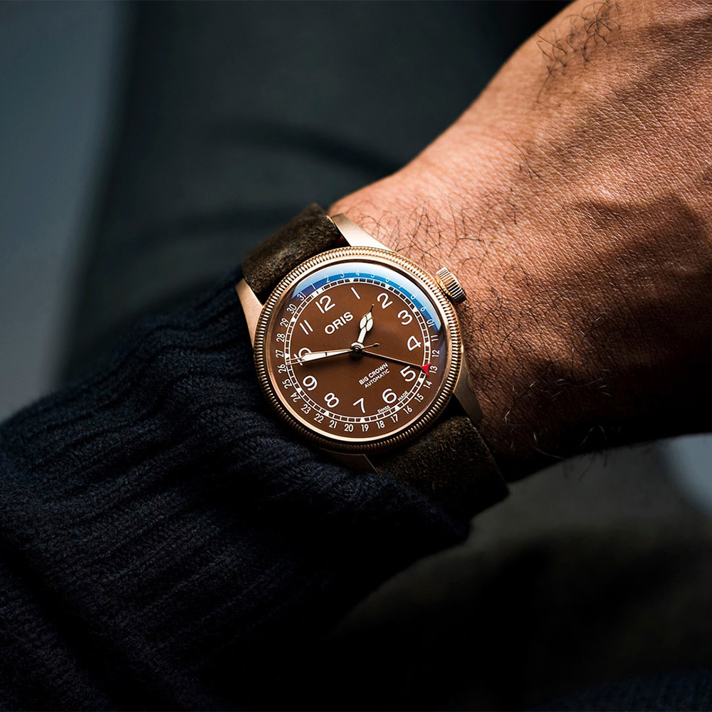 Oris 01 754 7741 3166-07 5 20 74BR Big Crown zegarek męski - miniatura 13