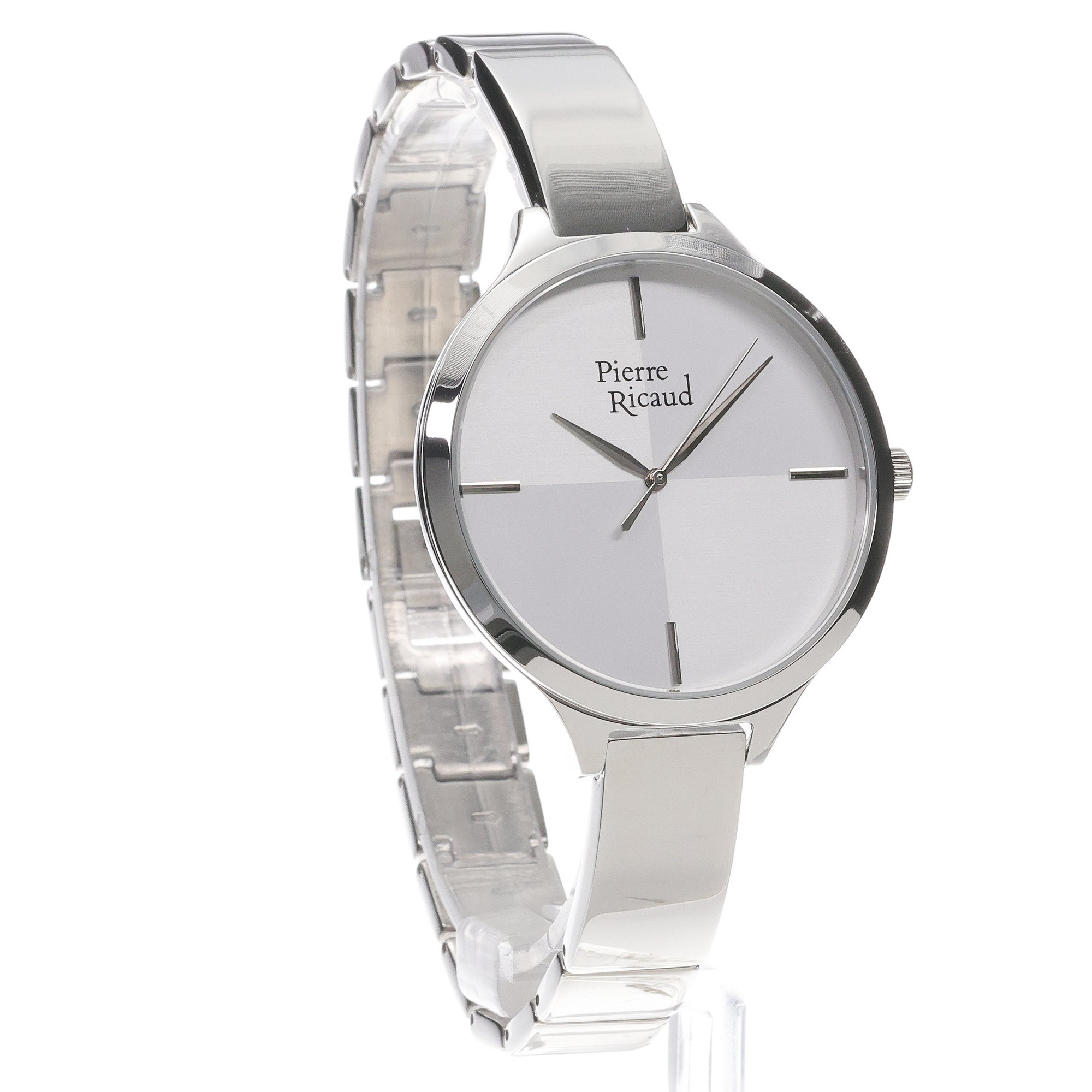 Pierre Ricaud P220125113Q zegarek srebrny fashion-modowy Bransoleta bransoleta
