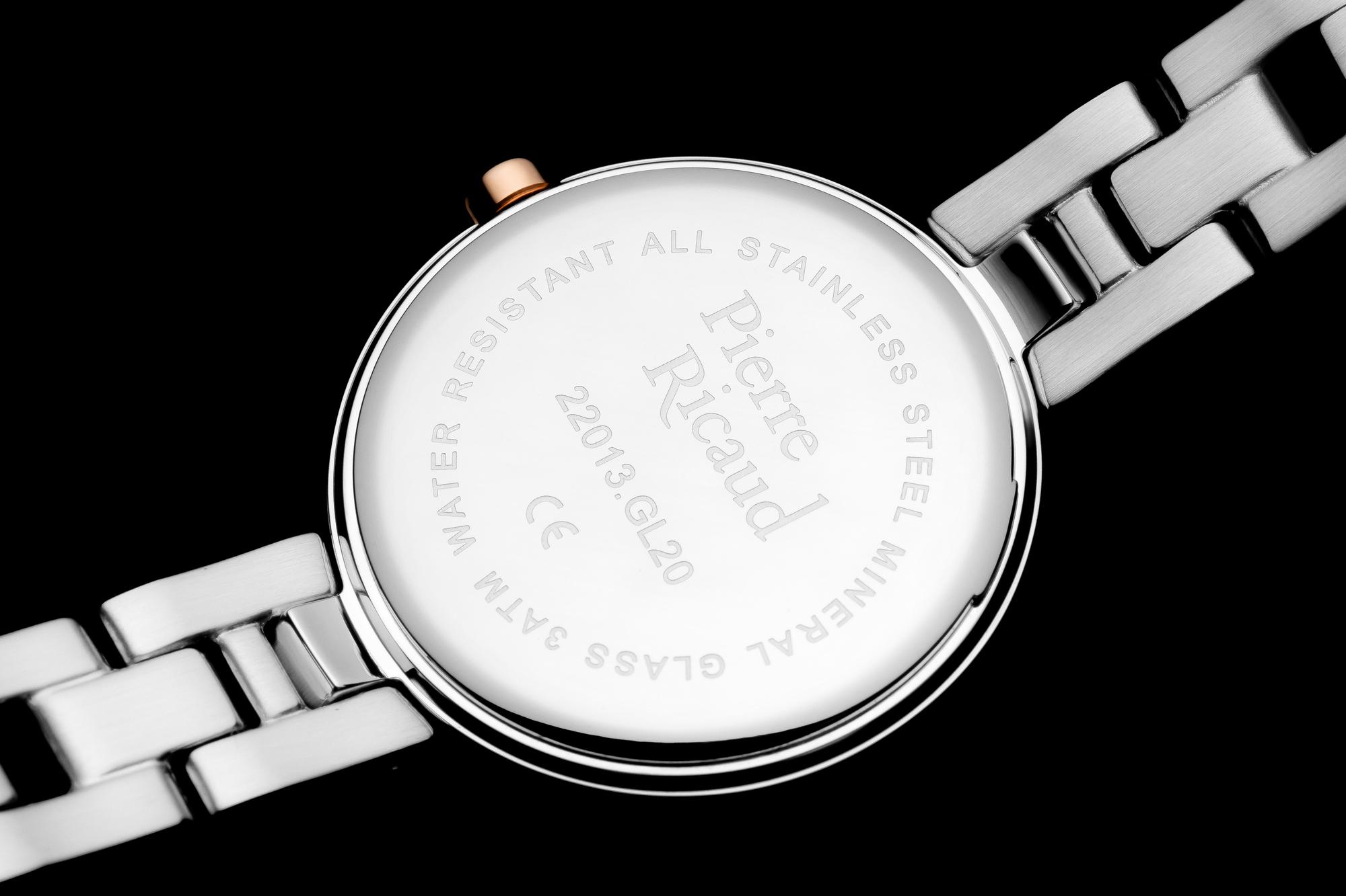 Pierre Ricaud P22013R143Q zegarek srebrny klasyczny Bransoleta bransoleta - miniatura 5