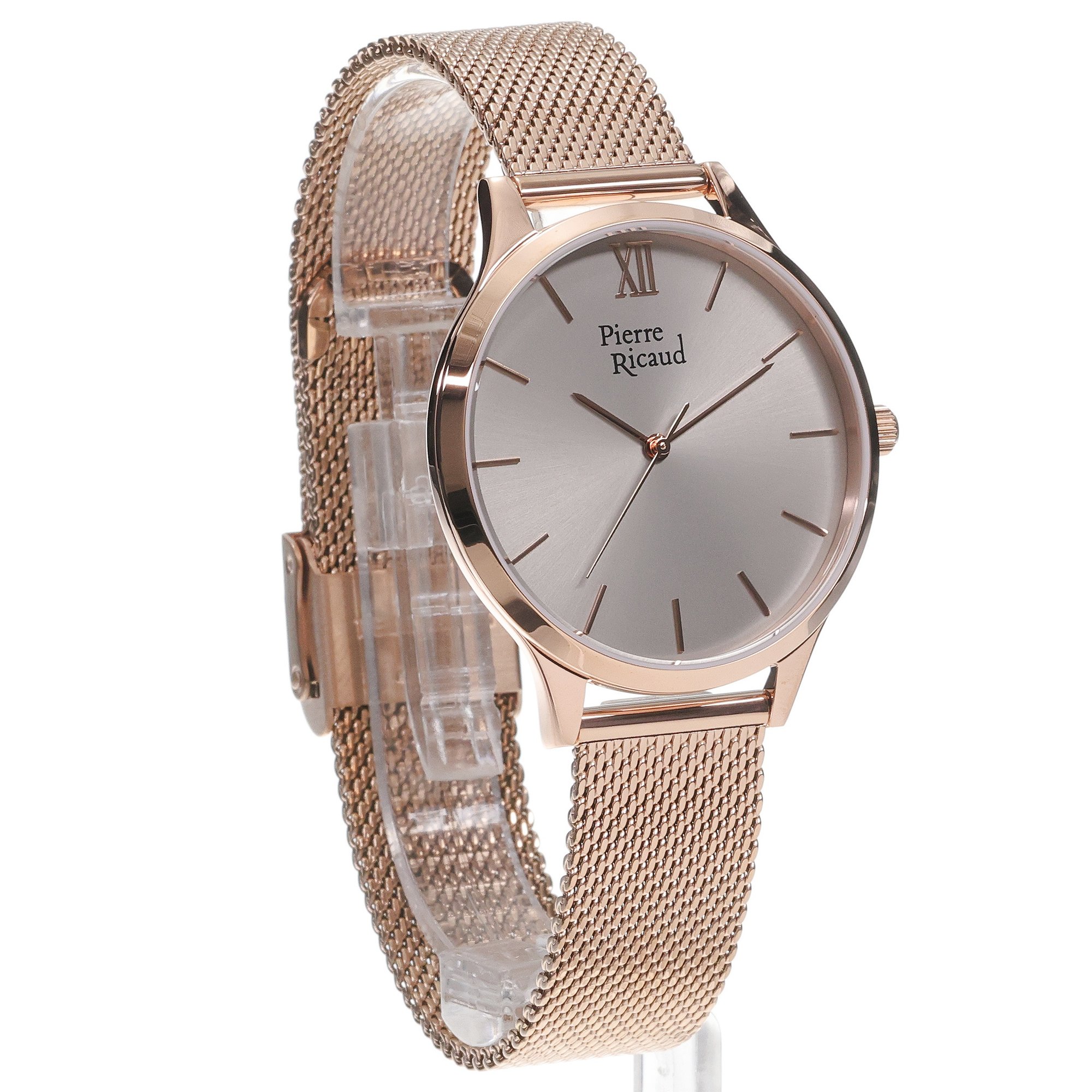 Pierre Ricaud P2203397R7Q-SET zegarek różowe złoto fashion-modowy Damskie bransoleta