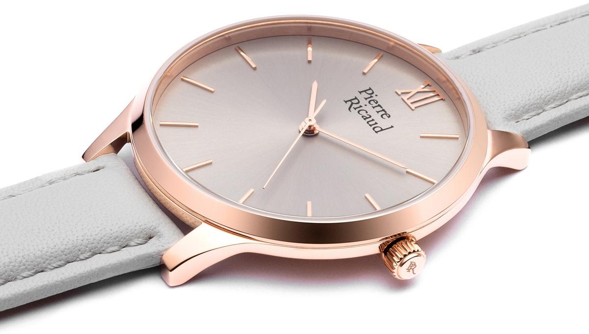 Pierre Ricaud P220339G67Q zegarek różowe złoto Pasek pasek