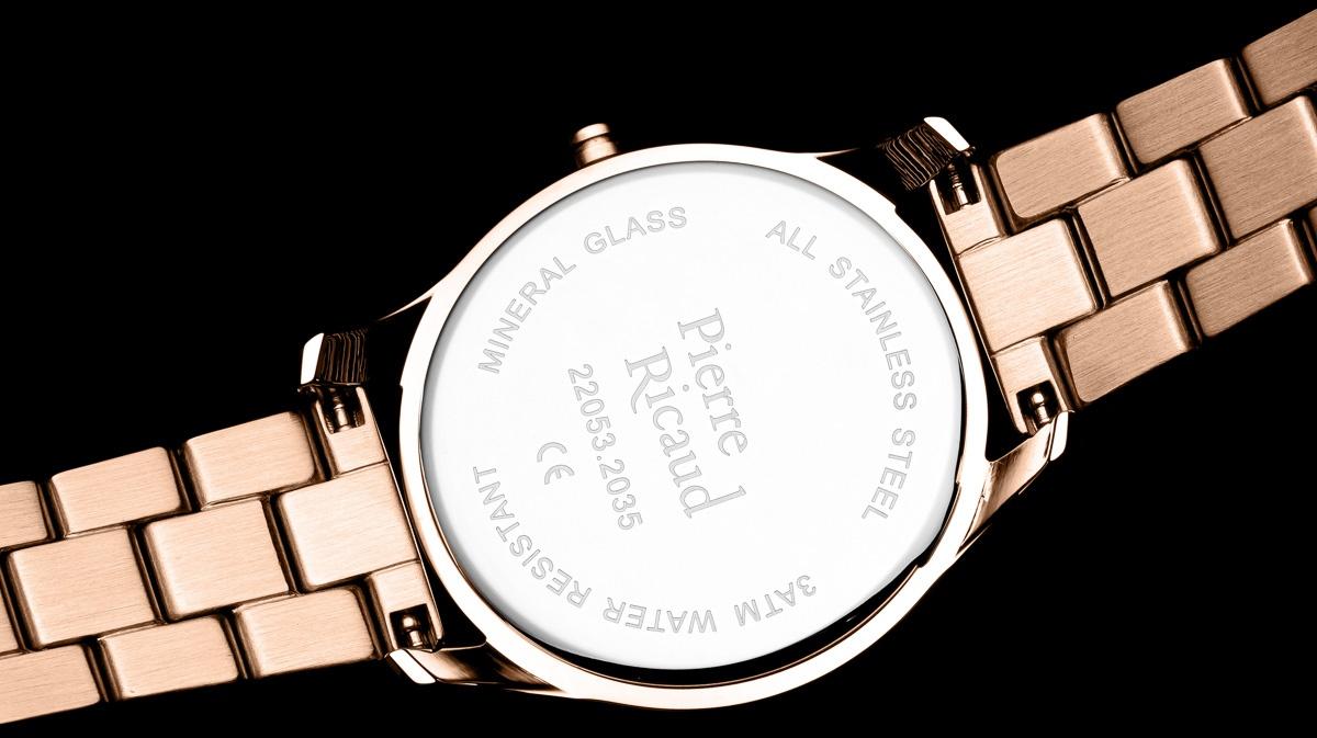 Pierre Ricaud P2205391R4Q Classic Bransoleta klasyczny zegarek różowe złoto - miniatura 9