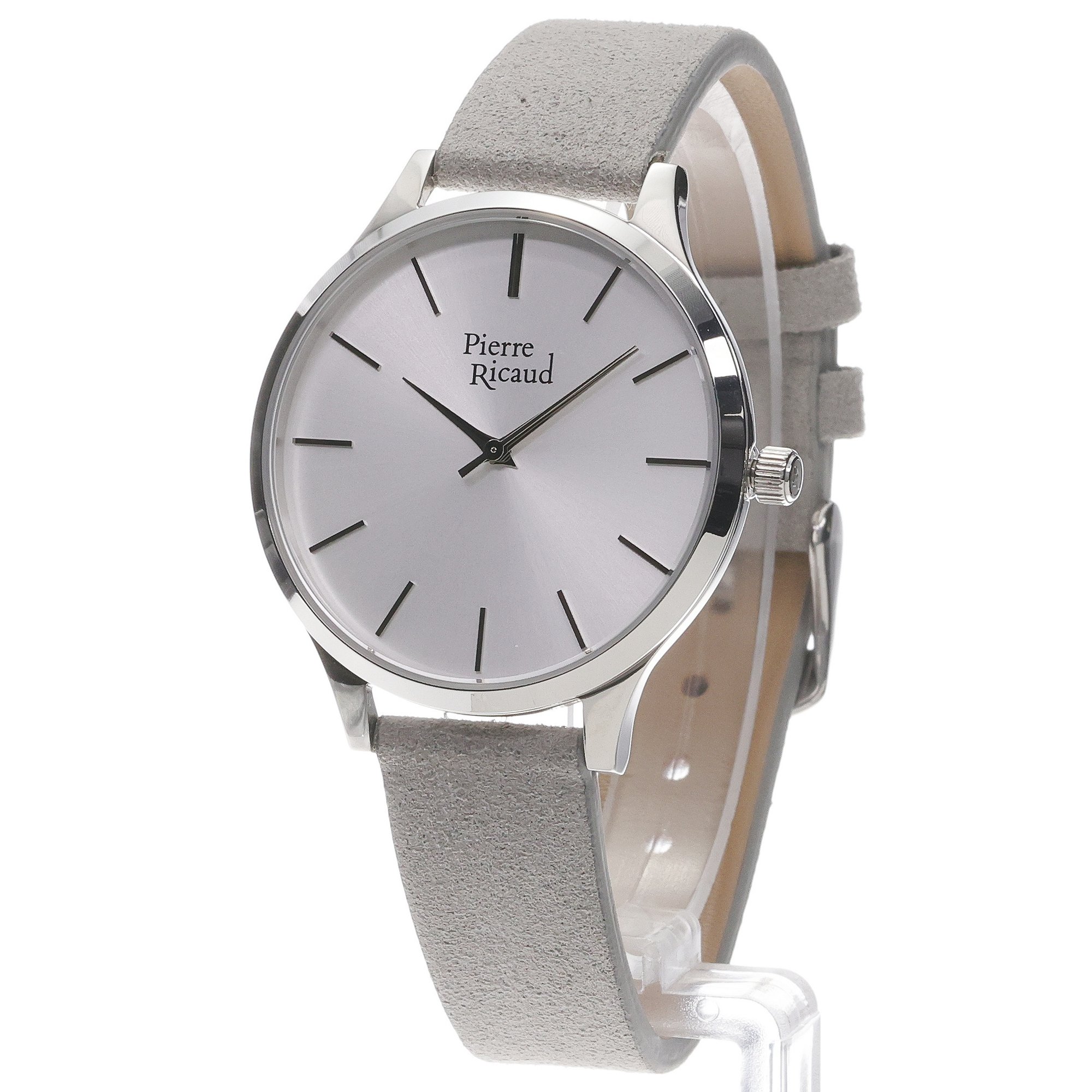 Pierre Ricaud P220605G13Q zegarek srebrny klasyczny Pasek pasek