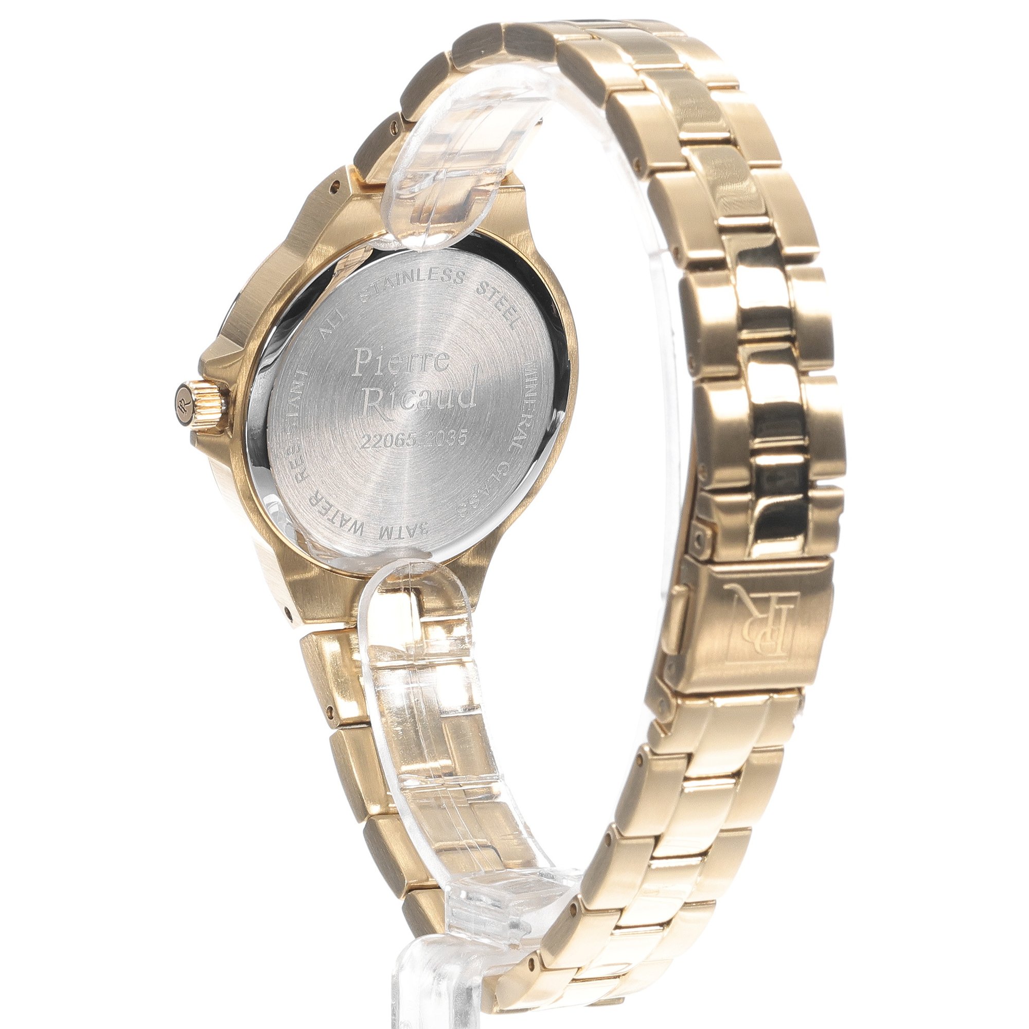 Pierre Ricaud P220651184Q Gold Stainless Steel 32mm Damskie elegancki zegarek złoty - miniatura 10