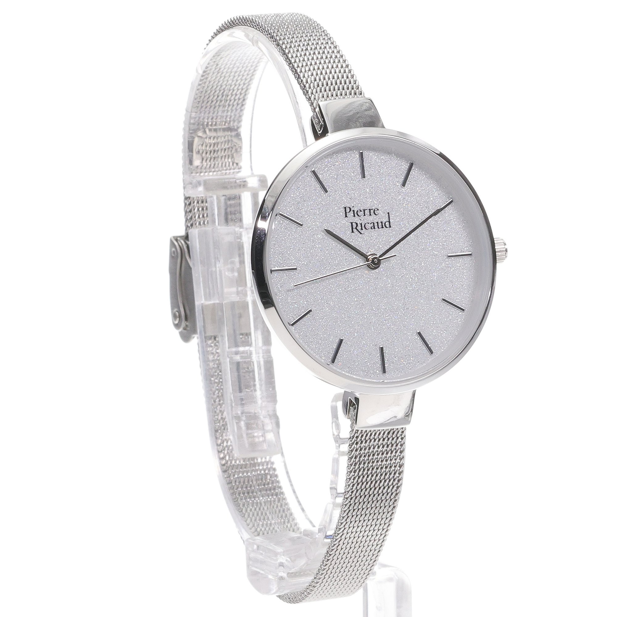 Pierre Ricaud P220855113Q zegarek srebrny elegancki Bransoleta bransoleta
