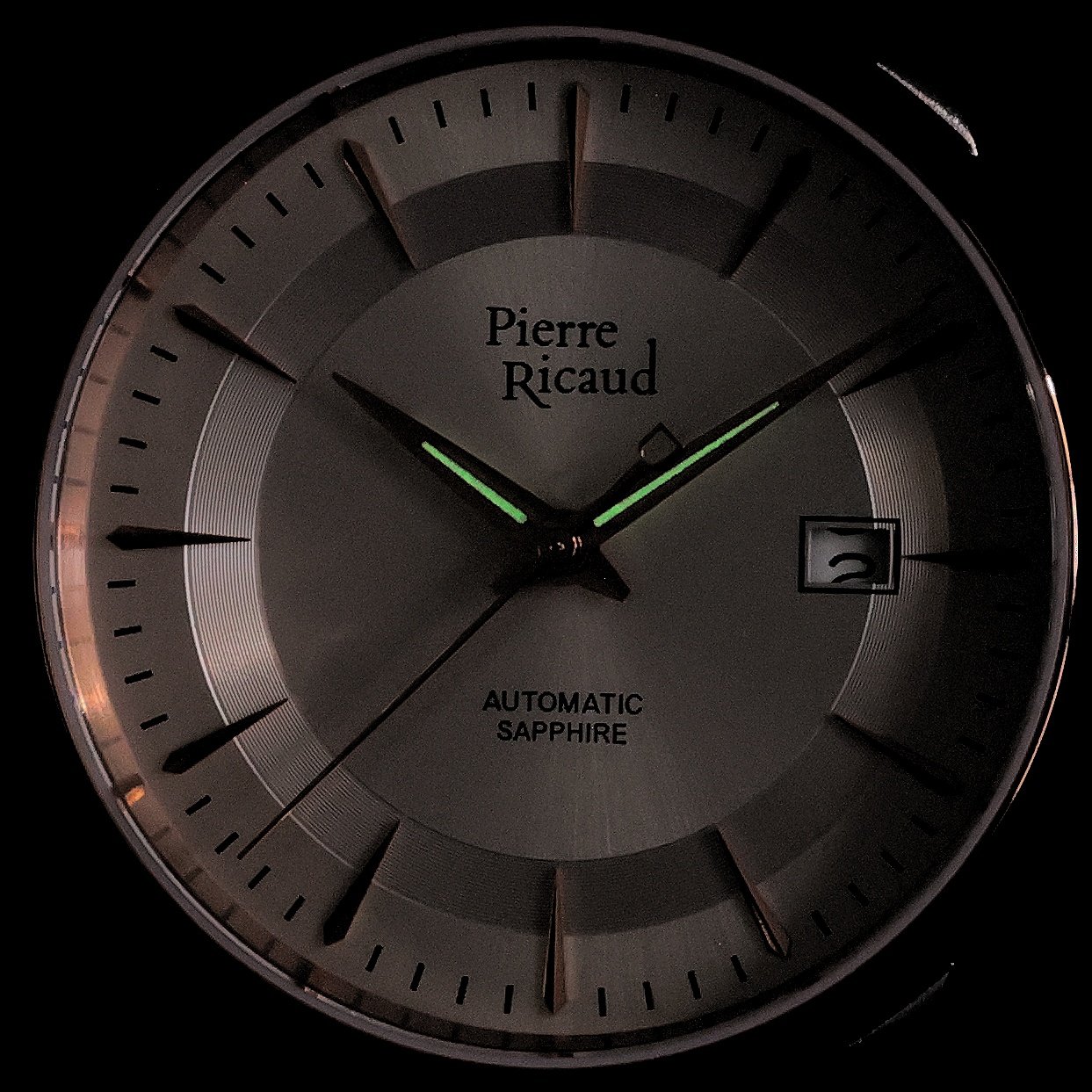 Pierre Ricaud P60029R213A zegarek srebrny klasyczny Automatic pasek