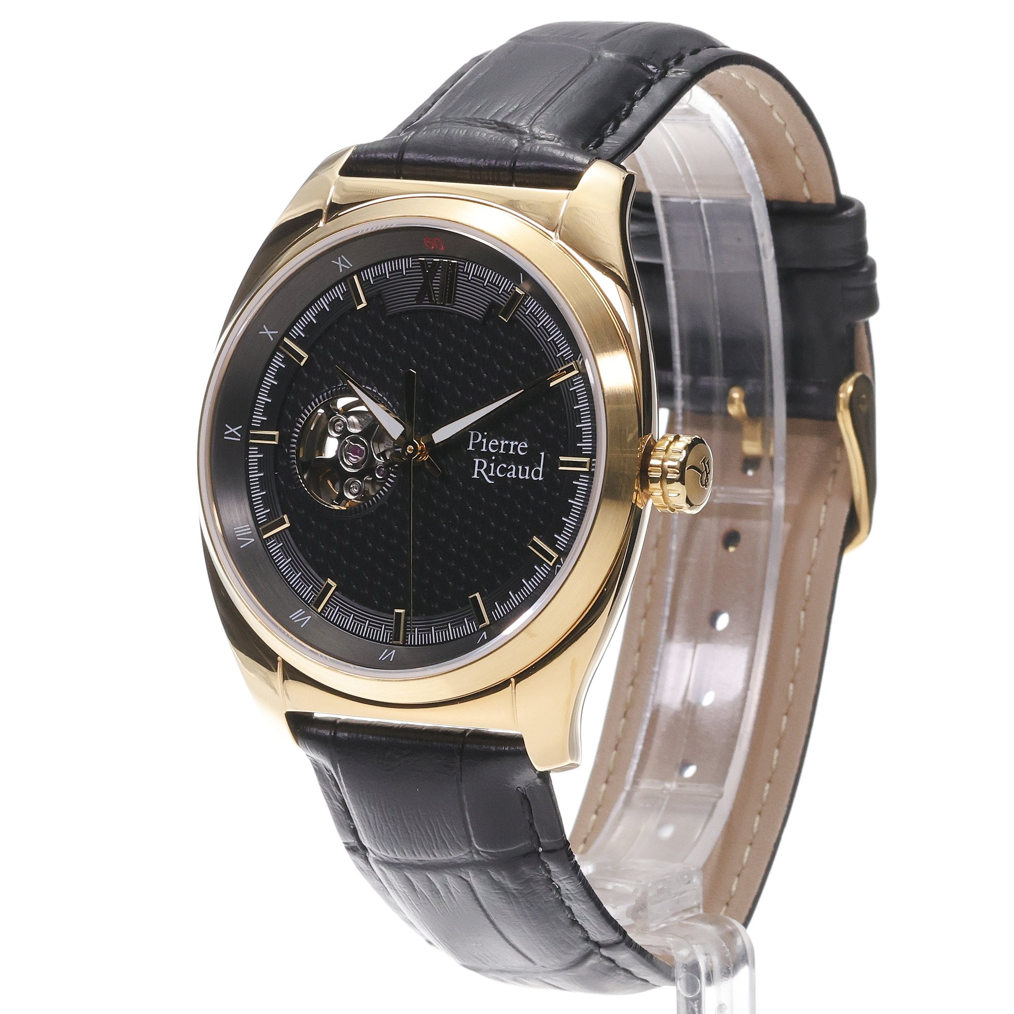 Pierre Ricaud P600521266A zegarek złoty klasyczny Automatic pasek