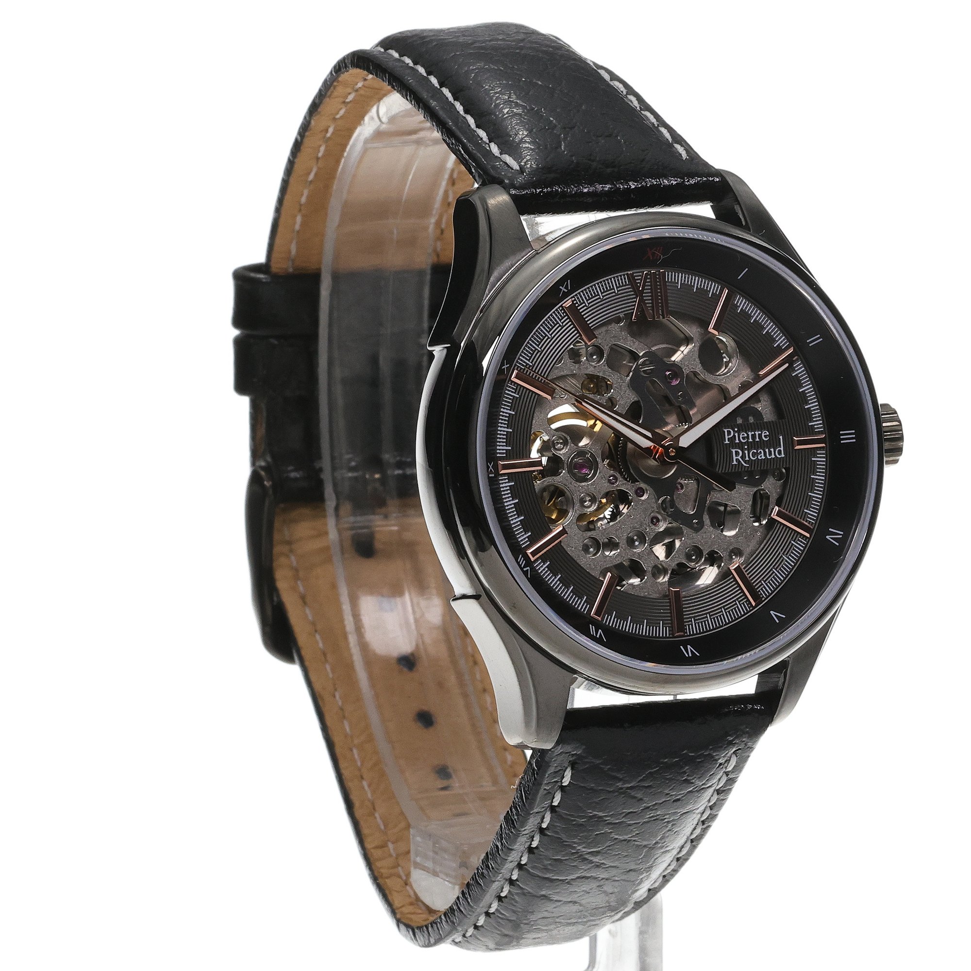 Pierre Ricaud P60059S2R6A Automatic klasyczny zegarek czarny
