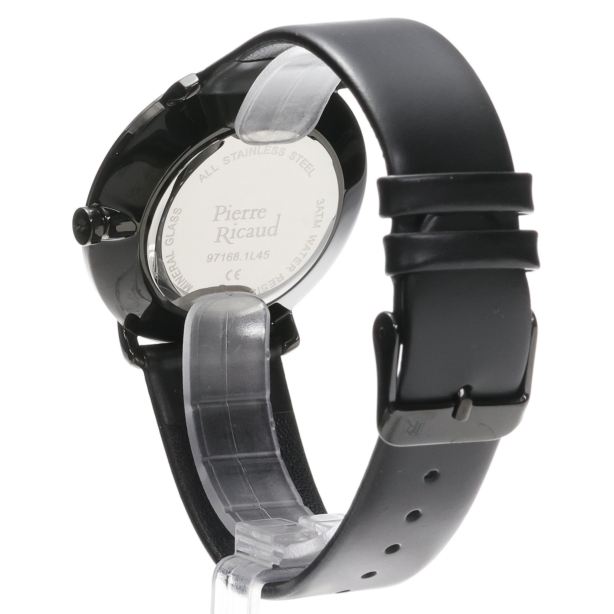 Pierre Ricaud P97168B114Q-SET zegarek czarny elegancki Damskie bransoleta - miniatura 4