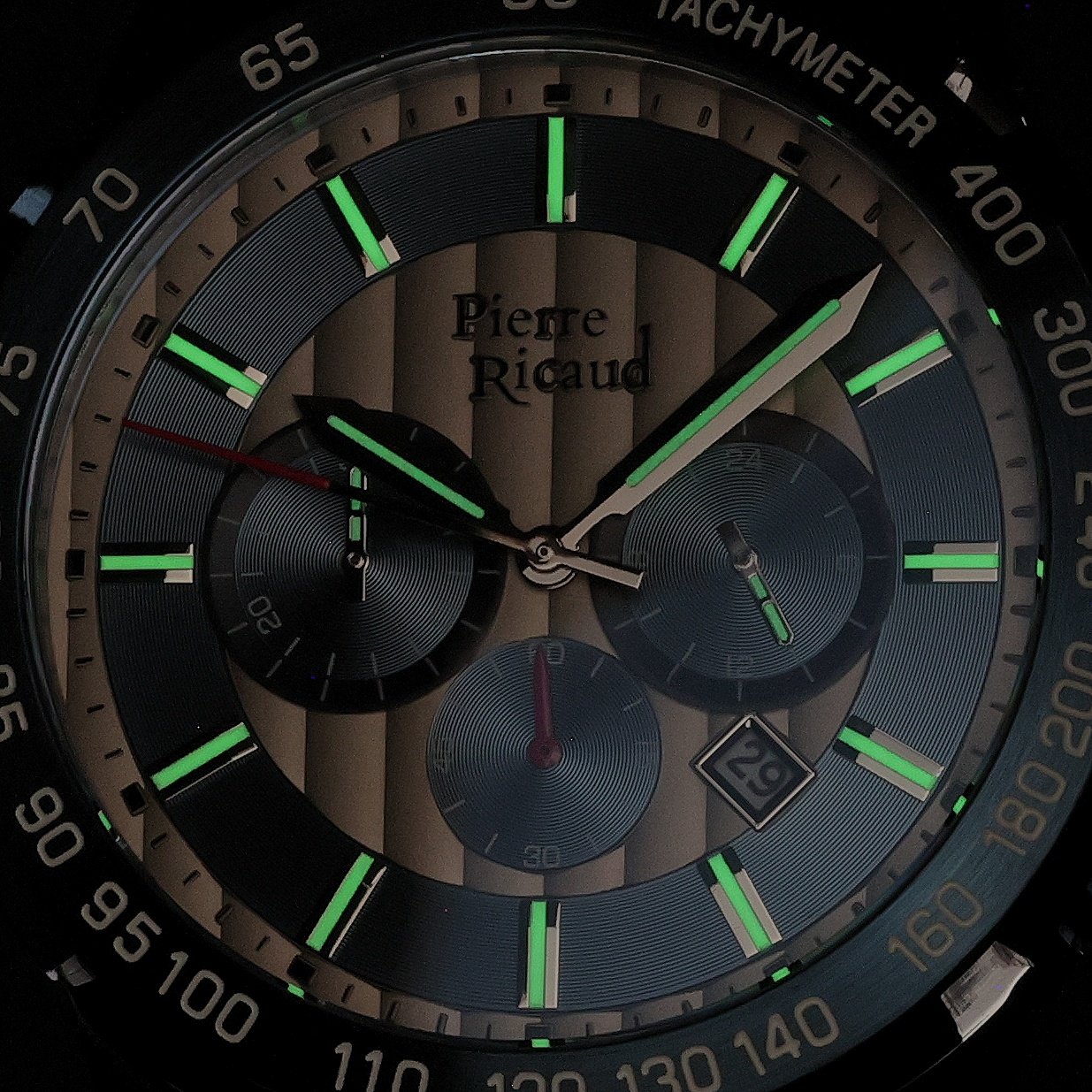 Pierre Ricaud P97236L217CH629BBL zegarek Pasek z chronograf - miniatura 5